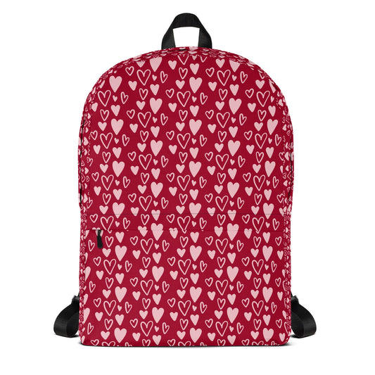 Love is in the air Backpack - LUDE fashion, streetwear, unique designs, custom apparel, gift ideas, trendy, eco-friendly, statement pieces, graphic tees, sustainable fashion, minimalist, pop culture, creative prints, bold designs, limited edition, casual wear, artistic, lifestyle