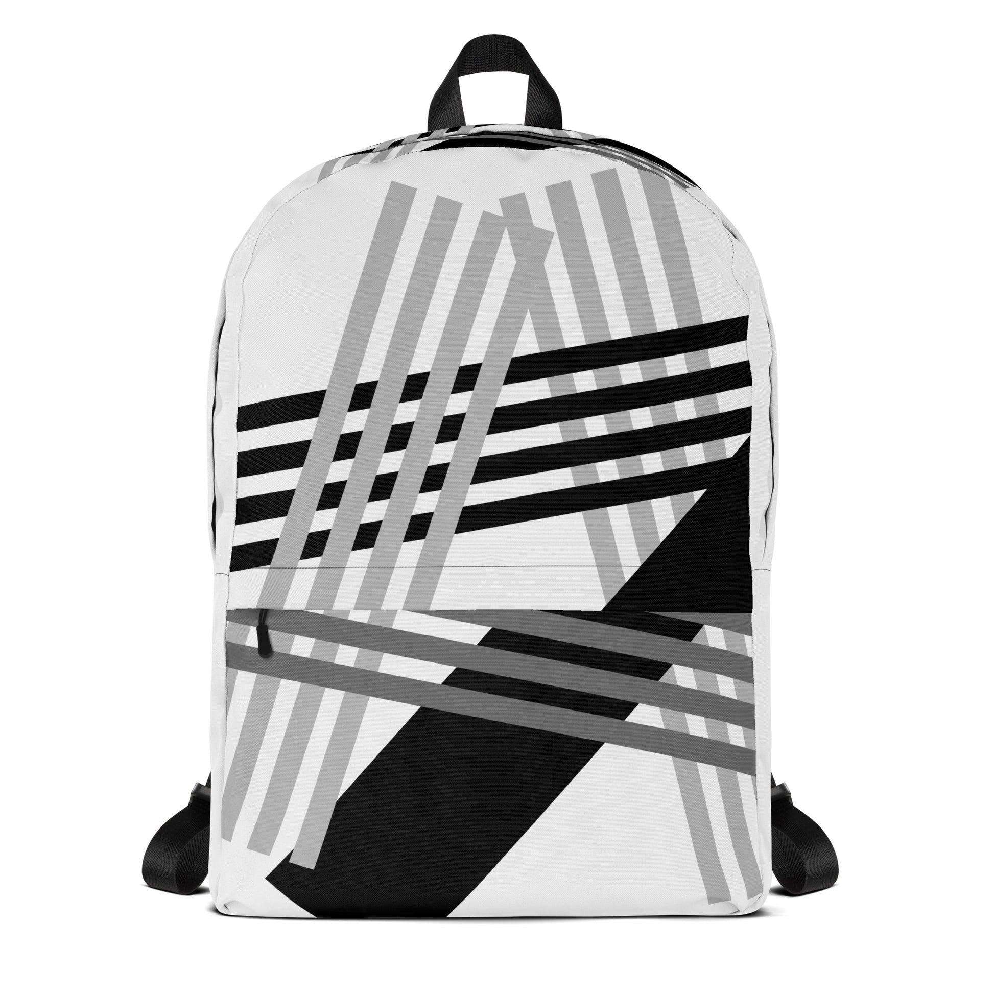 Stride stripes Backpack - LUDE fashion, streetwear, unique designs, custom apparel, gift ideas, trendy, eco-friendly, statement pieces, graphic tees, sustainable fashion, minimalist, pop culture, creative prints, bold designs, limited edition, casual wear, artistic, lifestyle