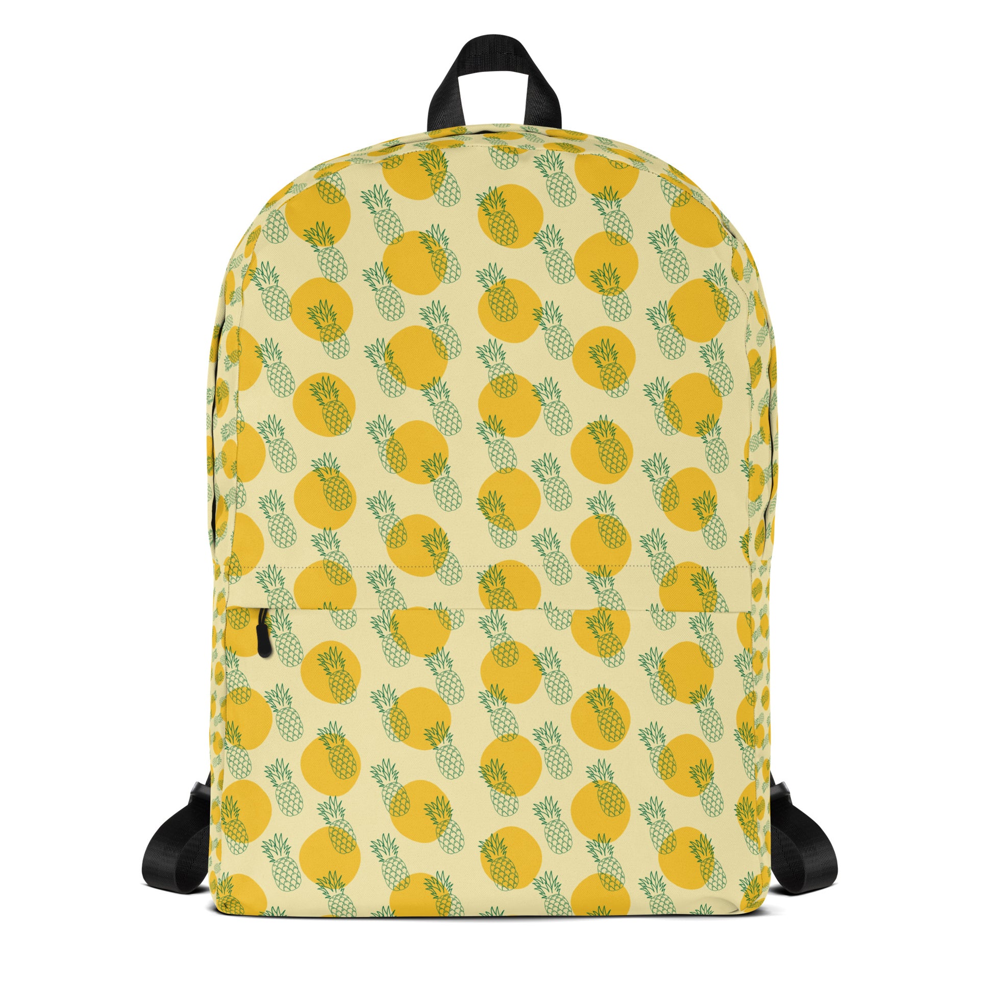 Pineapple pop Backpack - LUDE fashion, streetwear, unique designs, custom apparel, gift ideas, trendy, eco-friendly, statement pieces, graphic tees, sustainable fashion, minimalist, pop culture, creative prints, bold designs, limited edition, casual wear, artistic, lifestyle