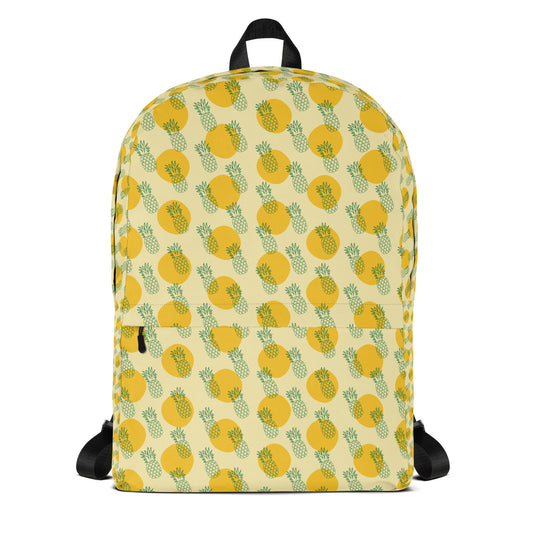 Pineapple pop Backpack - LUDE fashion, streetwear, unique designs, custom apparel, gift ideas, trendy, eco-friendly, statement pieces, graphic tees, sustainable fashion, minimalist, pop culture, creative prints, bold designs, limited edition, casual wear, artistic, lifestyle