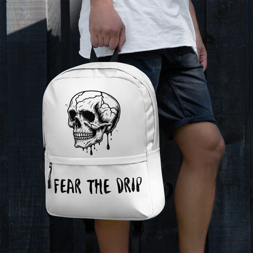 Fear the drip Backpack - LUDE fashion, streetwear, unique designs, custom apparel, gift ideas, trendy, eco-friendly, statement pieces, graphic tees, sustainable fashion, minimalist, pop culture, creative prints, bold designs, limited edition, casual wear, artistic, lifestyle