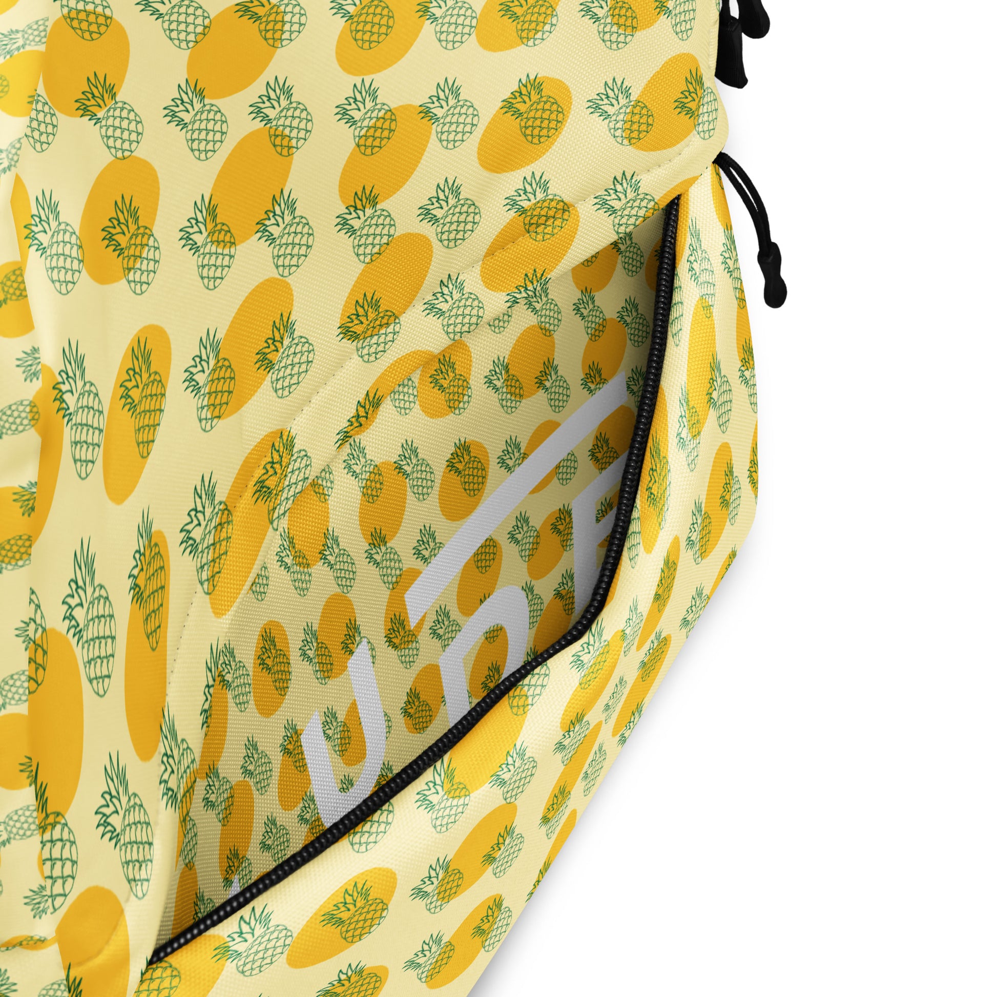 Pineapple pop Backpack - LUDE fashion, streetwear, unique designs, custom apparel, gift ideas, trendy, eco-friendly, statement pieces, graphic tees, sustainable fashion, minimalist, pop culture, creative prints, bold designs, limited edition, casual wear, artistic, lifestyle