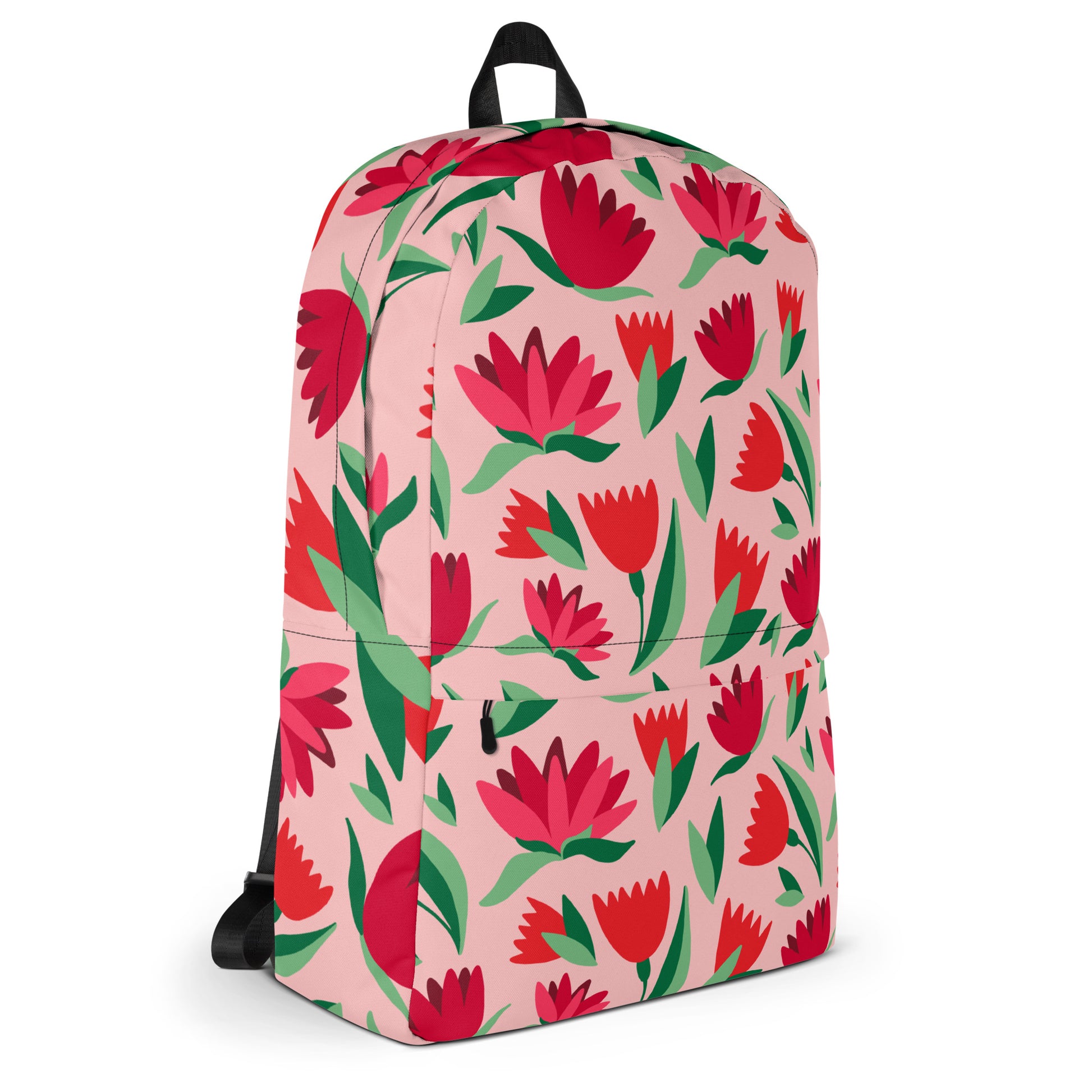 Flower power Backpack - LUDE fashion, streetwear, unique designs, custom apparel, gift ideas, trendy, eco-friendly, statement pieces, graphic tees, sustainable fashion, minimalist, pop culture, creative prints, bold designs, limited edition, casual wear, artistic, lifestyle