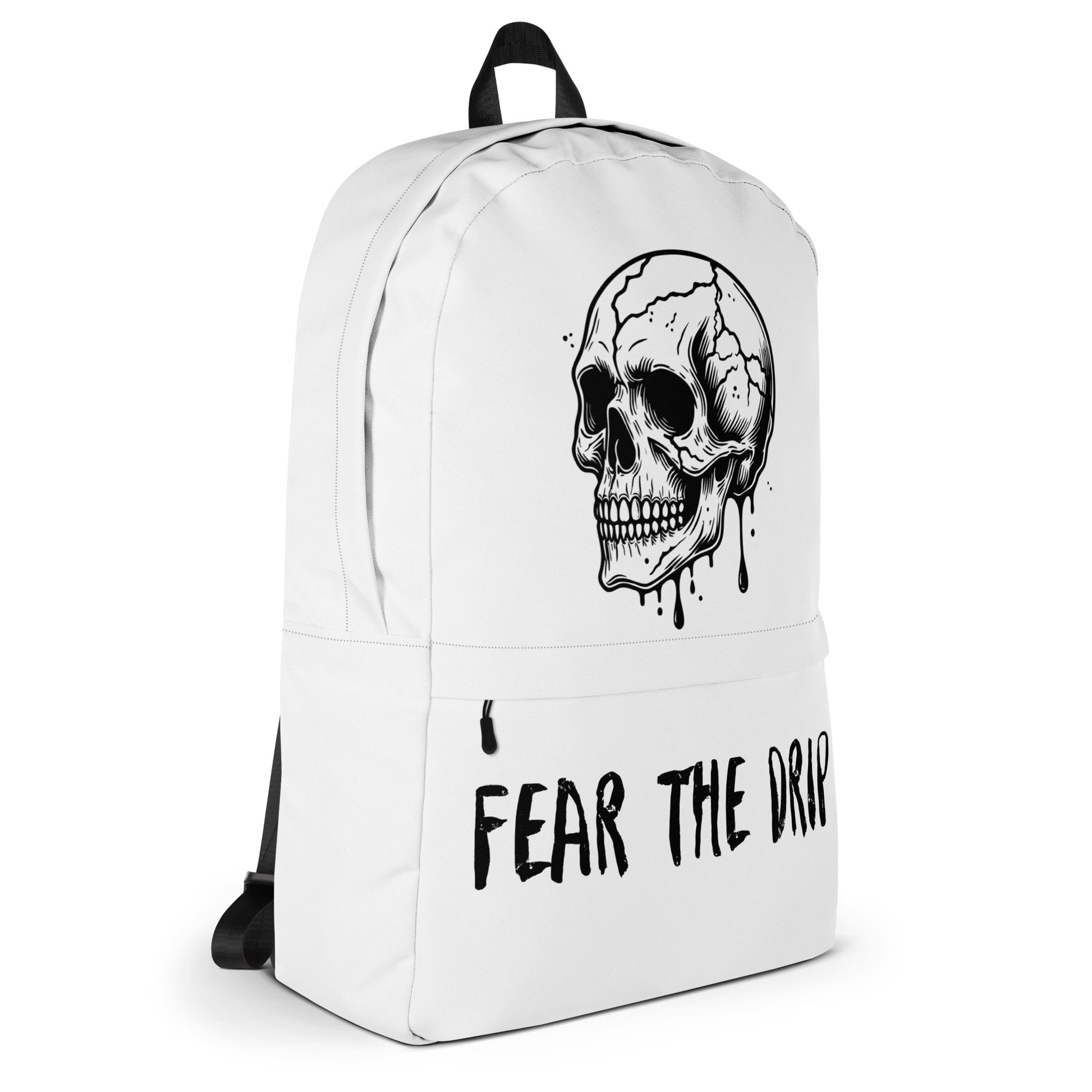 Fear the drip Backpack - LUDE fashion, streetwear, unique designs, custom apparel, gift ideas, trendy, eco-friendly, statement pieces, graphic tees, sustainable fashion, minimalist, pop culture, creative prints, bold designs, limited edition, casual wear, artistic, lifestyle