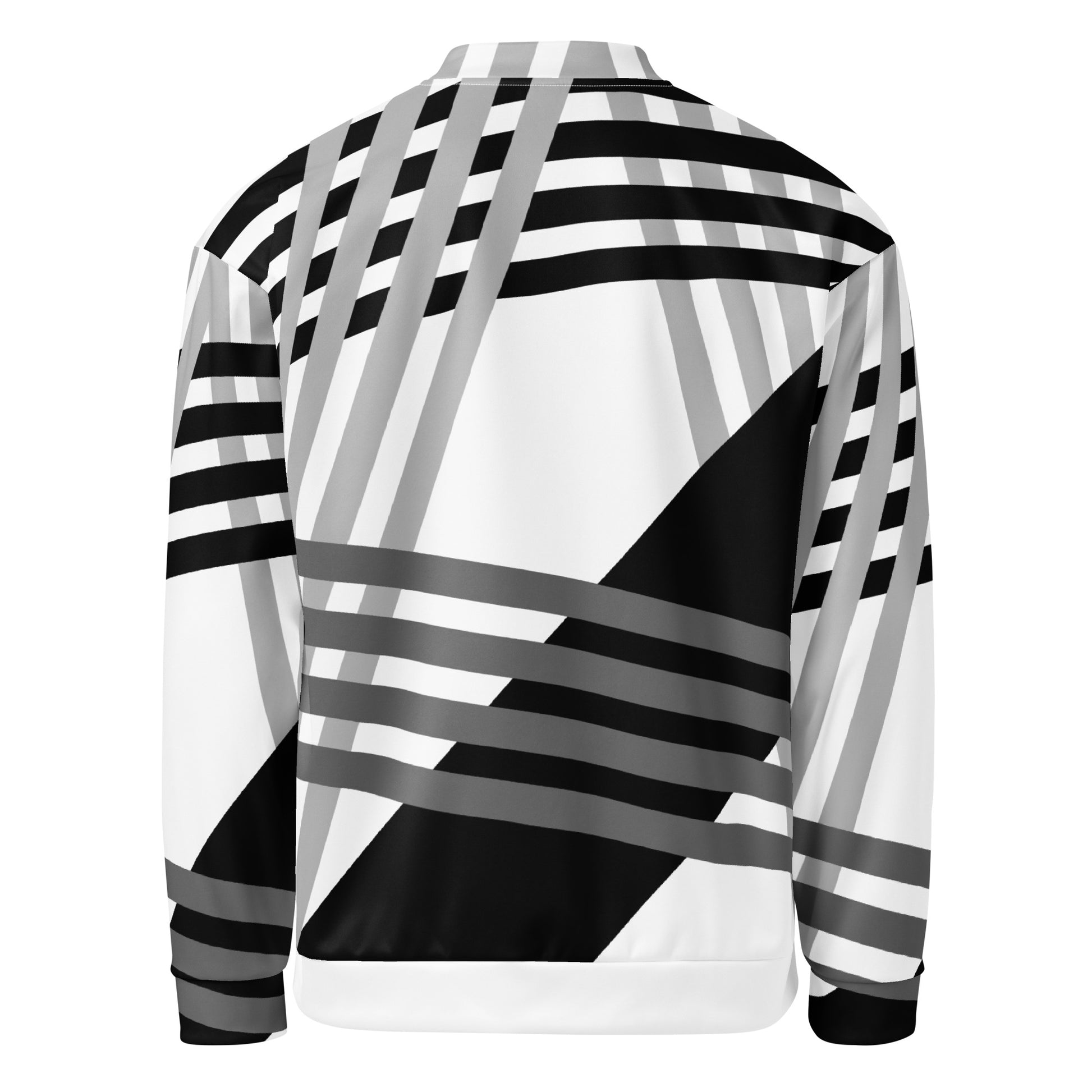 Stride stripes Unisex Bomber Jacket - LUDE fashion, streetwear, unique designs, custom apparel, gift ideas, trendy, eco-friendly, statement pieces, graphic tees, sustainable fashion, minimalist, pop culture, creative prints, bold designs, limited edition, casual wear, artistic, lifestyle