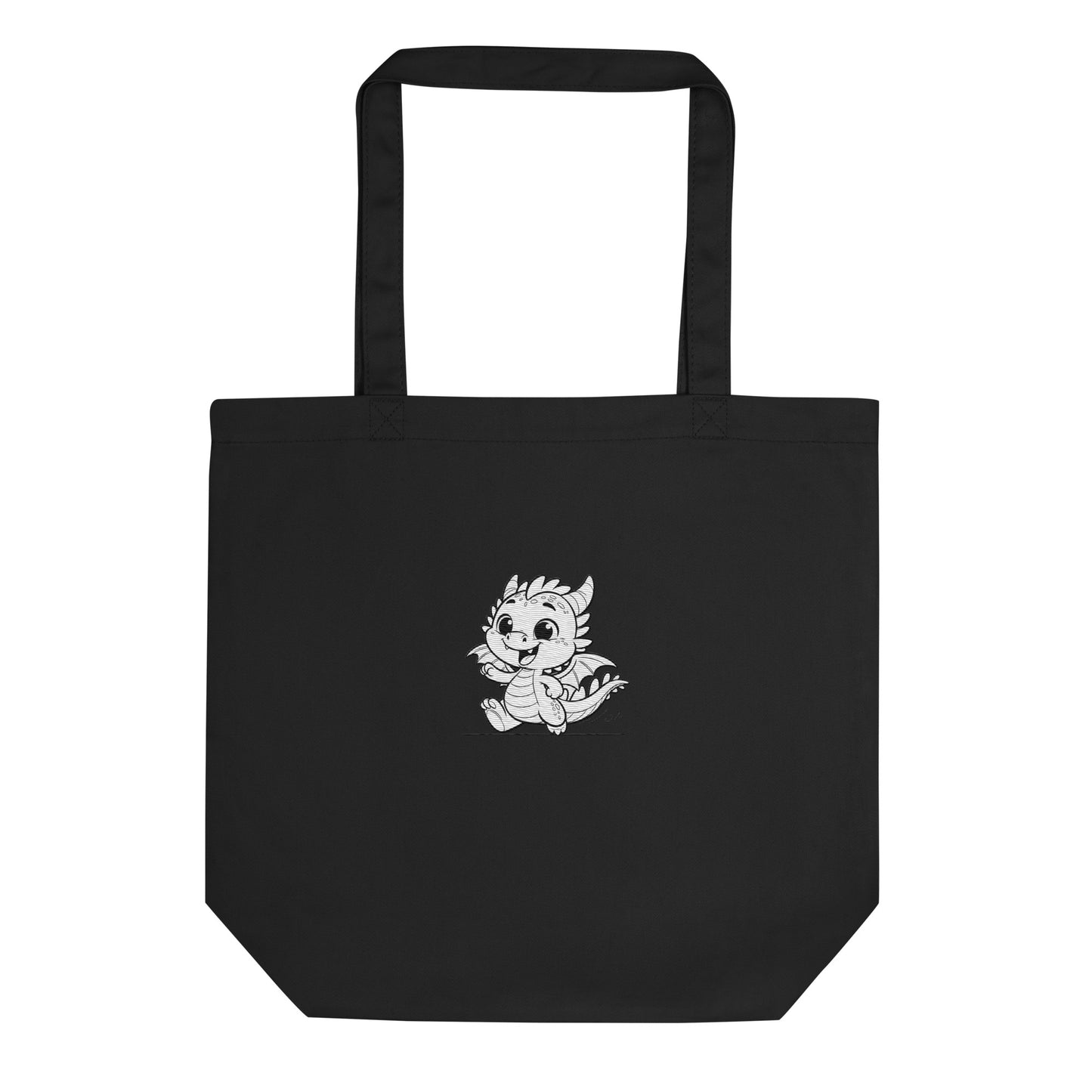 Tiny dragon charm Eco Tote Bag - LUDE fashion, streetwear, unique designs, custom apparel, gift ideas, trendy, eco-friendly, statement pieces, graphic tees, sustainable fashion, minimalist, pop culture, creative prints, bold designs, limited edition, casual wear, artistic, lifestyle