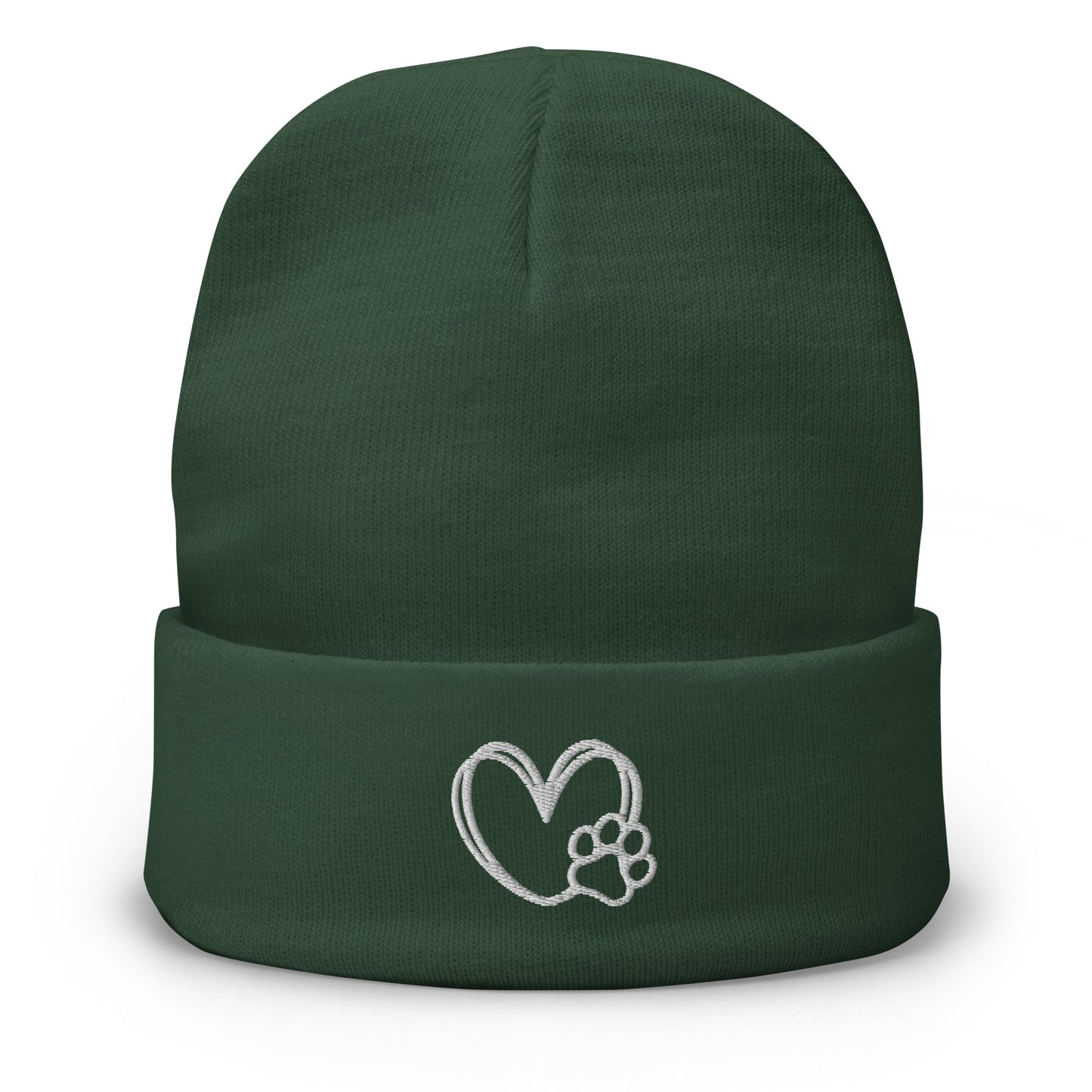 Pawfect Friends Embroidered Beanie - LUDE fashion, streetwear, unique designs, custom apparel, gift ideas, trendy, eco-friendly, statement pieces, graphic tees, sustainable fashion, minimalist, pop culture, creative prints, bold designs, limited edition, casual wear, artistic, lifestyle