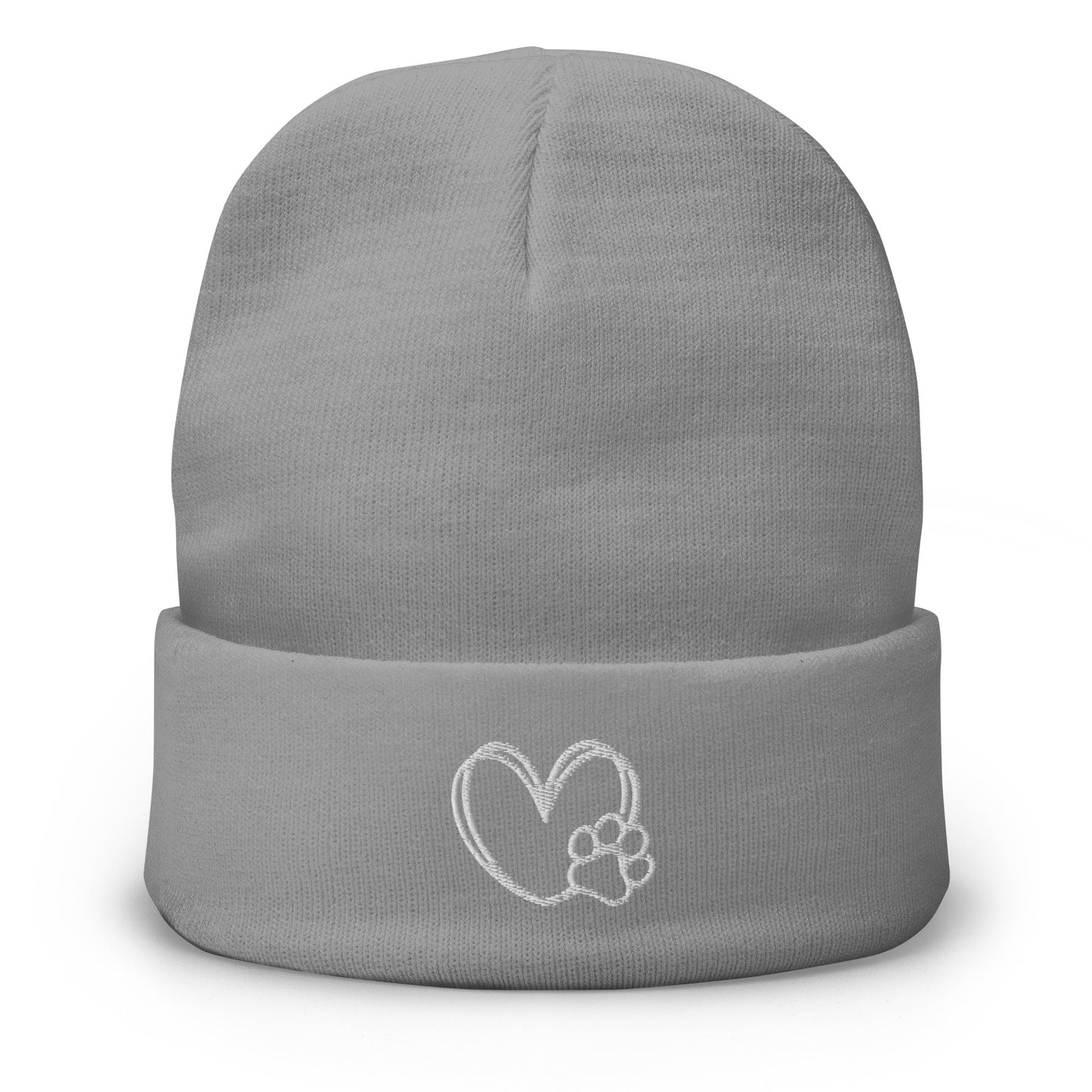 Pawfect Friends Embroidered Beanie - LUDE fashion, streetwear, unique designs, custom apparel, gift ideas, trendy, eco-friendly, statement pieces, graphic tees, sustainable fashion, minimalist, pop culture, creative prints, bold designs, limited edition, casual wear, artistic, lifestyle