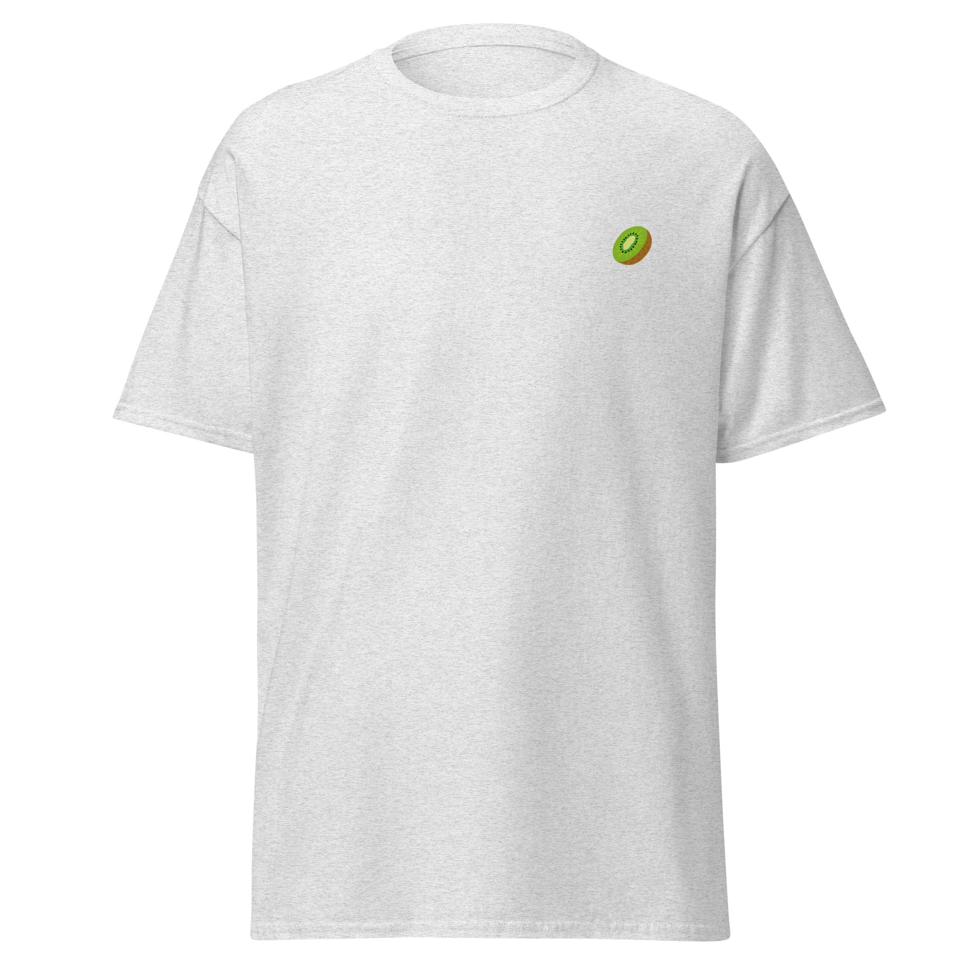 Unisex classic tee with kiwi design, eco-friendly 100% cotton, perfect for streetwear and casual fashion, trendy and minimalist look.