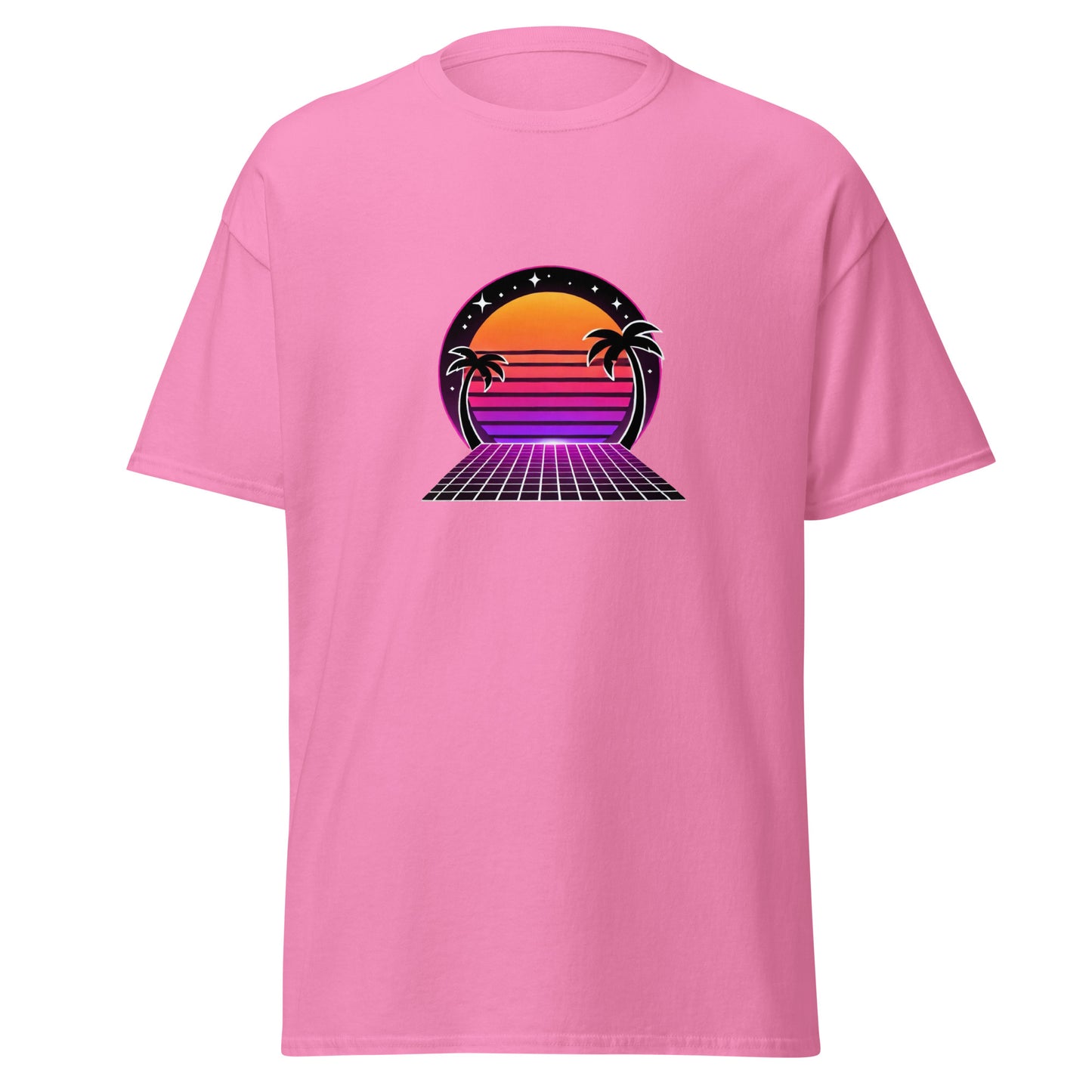 Neon Sunset Palm Tee