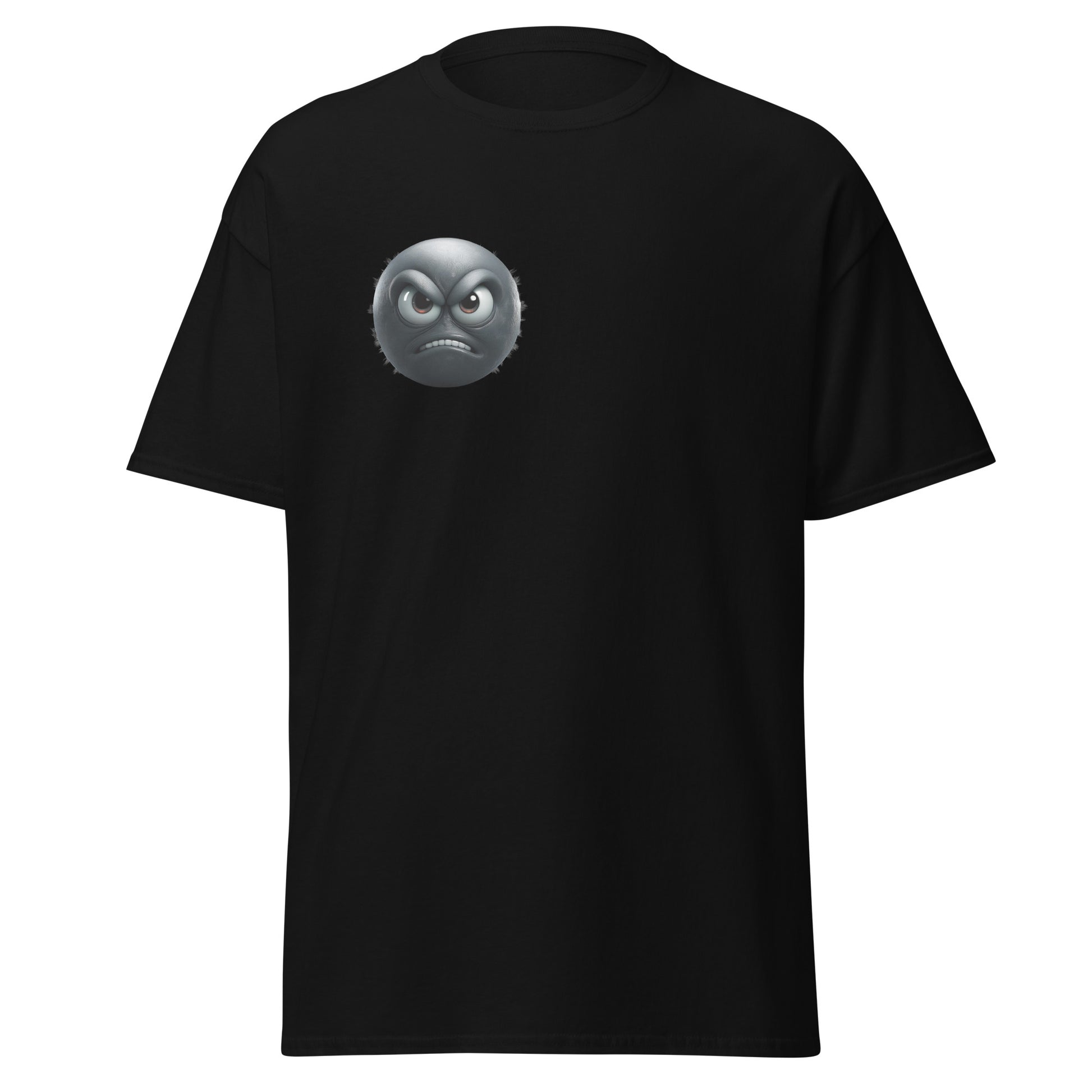 Annoyed Mood Emoji Unisex classic tee - LUDE fashion, streetwear, unique designs, custom apparel, gift ideas, trendy, eco-friendly, statement pieces, graphic tees, sustainable fashion, minimalist, pop culture, creative prints, bold designs, limited edition, casual wear, artistic, lifestyle