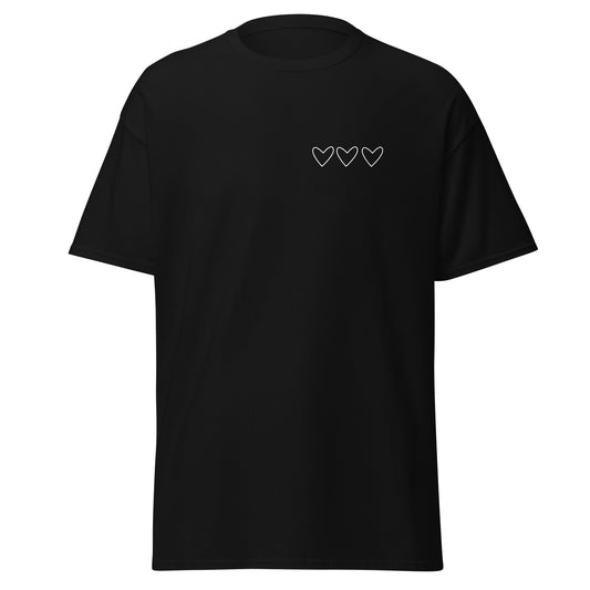 Heart trace Unisex classic tee - LUDE fashion, streetwear, unique designs, custom apparel, gift ideas, trendy, eco-friendly, statement pieces, graphic tees, sustainable fashion, minimalist, pop culture, creative prints, bold designs, limited edition, casual wear, artistic, lifestyle