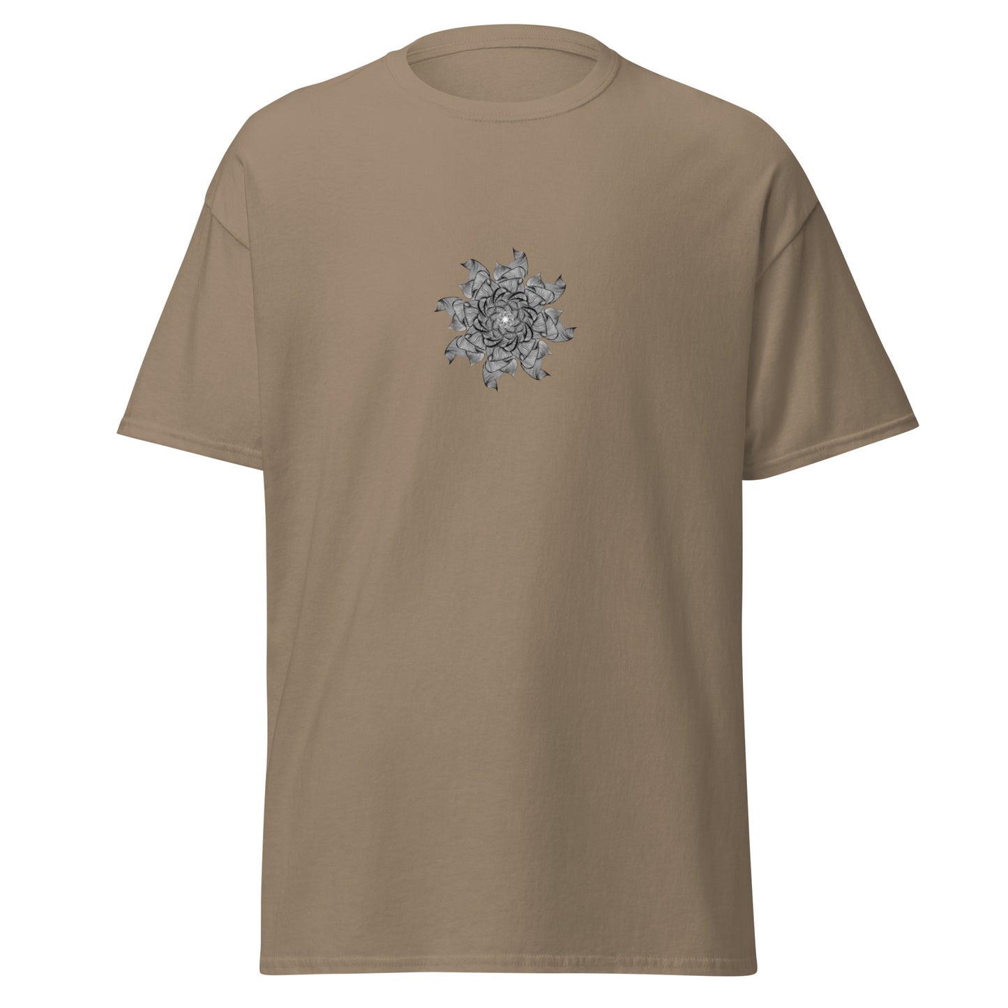 Mandala t-shirt - LUDE fashion, streetwear, unique designs, custom apparel, gift ideas, trendy, eco-friendly, statement pieces, graphic tees, sustainable fashion, minimalist, pop culture, creative prints, bold designs, limited edition, casual wear, artistic, lifestyle