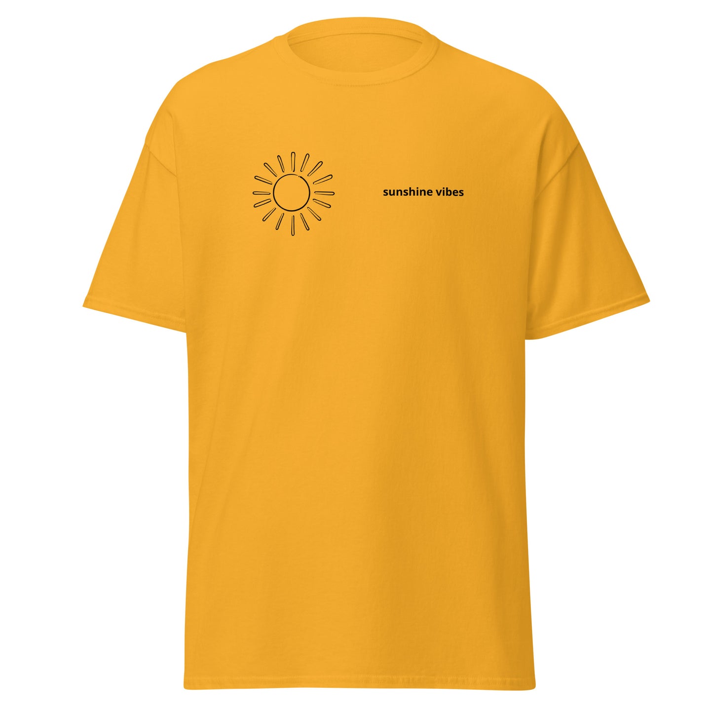 Sunshine vibes Unisex classic tee - LUDE fashion, streetwear, unique designs, custom apparel, gift ideas, trendy, eco-friendly, statement pieces, graphic tees, sustainable fashion, minimalist, pop culture, creative prints, bold designs, limited edition, casual wear, artistic, lifestyle