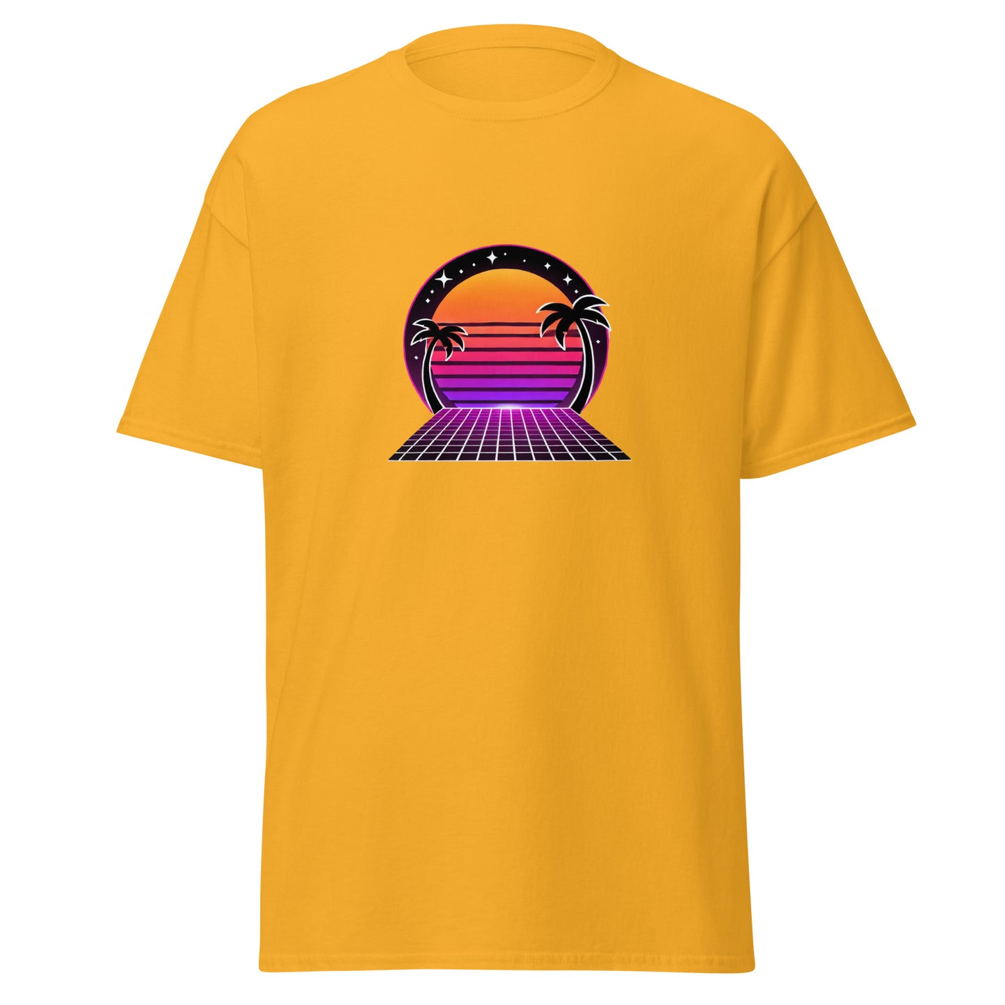 Neon Sunset Palm Tee