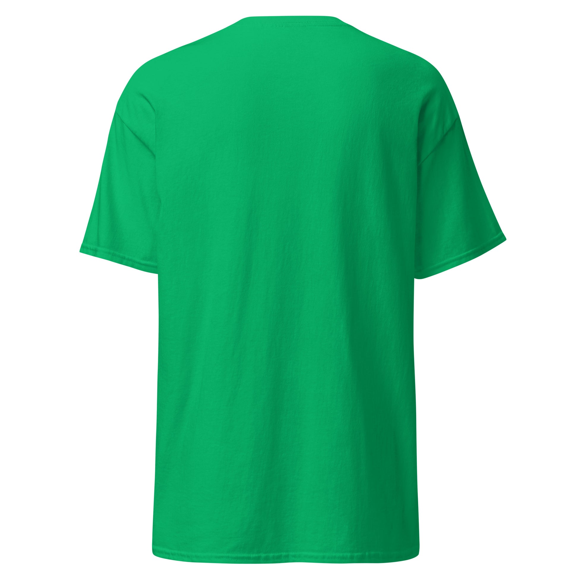 Unisex green cotton t-shirt, perfect for sustainable fashion and trendy streetwear enthusiasts.