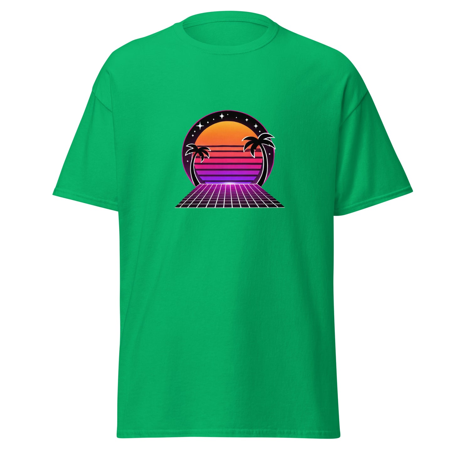 Neon Sunset Palm Tee