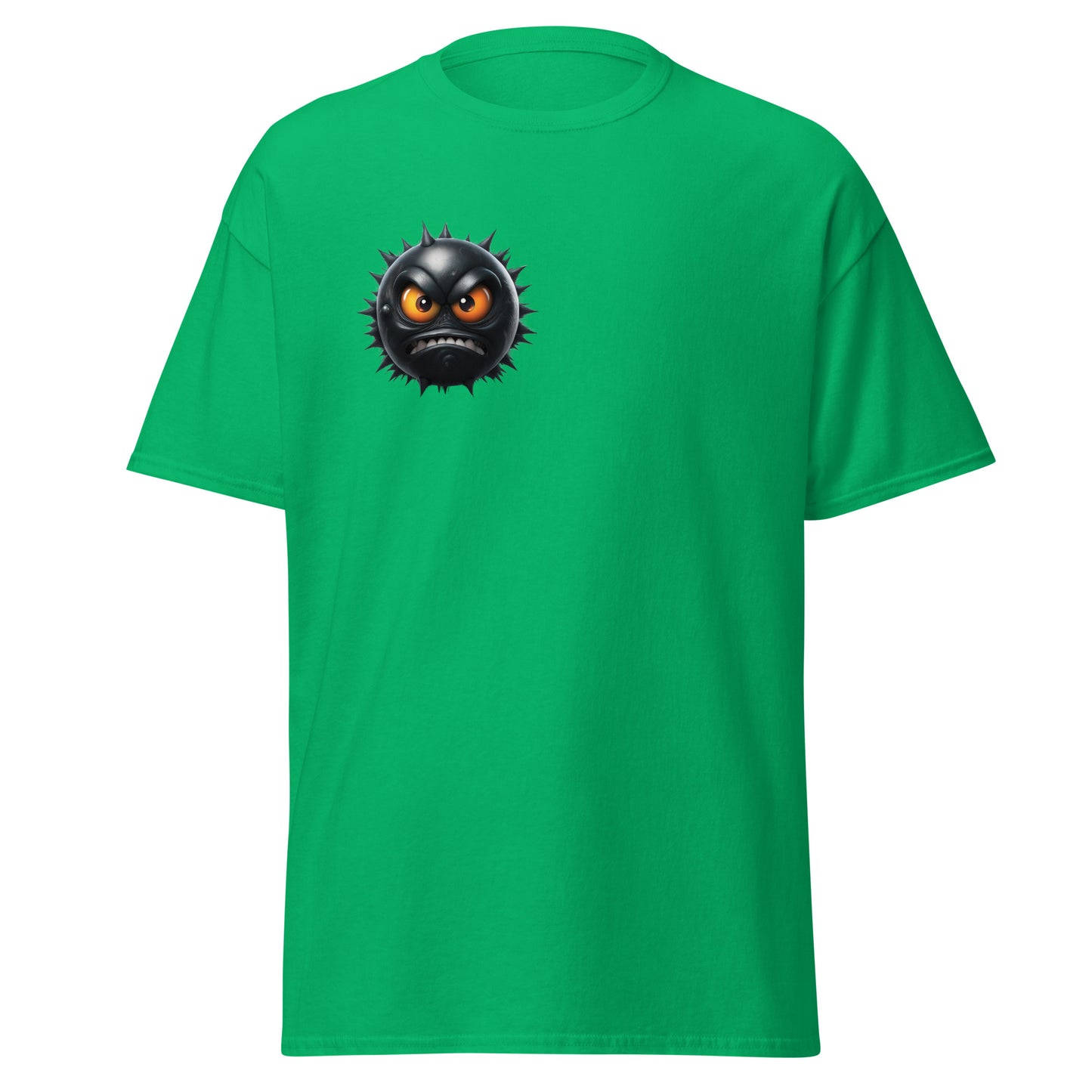 "Green Raging Fury Emoji Unisex Tee - Trendy Graphic Streetwear T-Shirt"