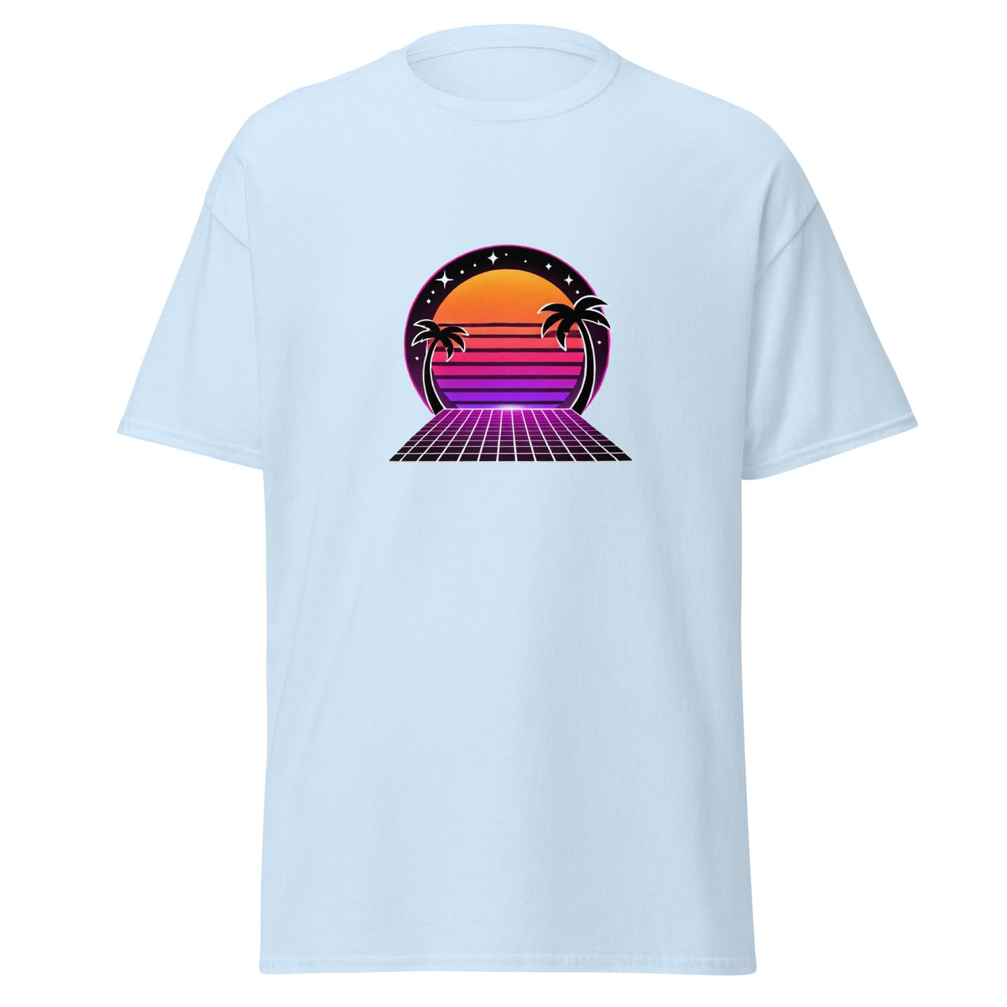 Neon Sunset Palm Tee