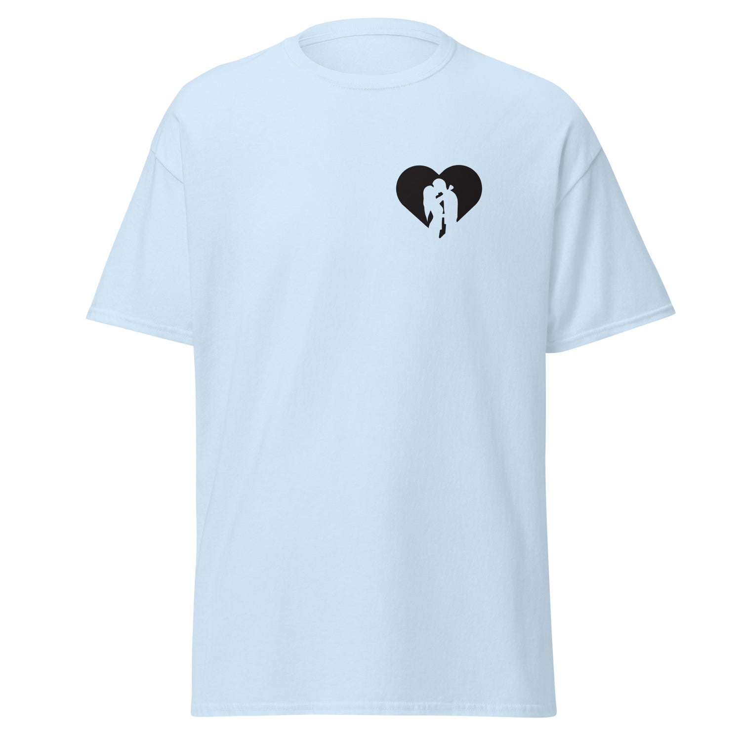 Embrace of love Unisex classic tee - LUDE fashion, streetwear, unique designs, custom apparel, gift ideas, trendy, eco-friendly, statement pieces, graphic tees, sustainable fashion, minimalist, pop culture, creative prints, bold designs, limited edition, casual wear, artistic, lifestyle