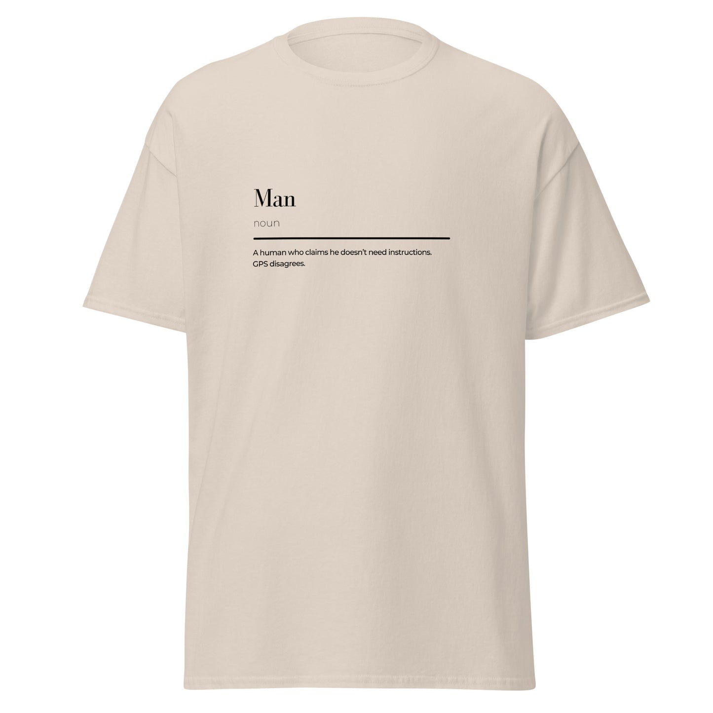 Mann Wortspiel Unisex klassisches T-Shirt