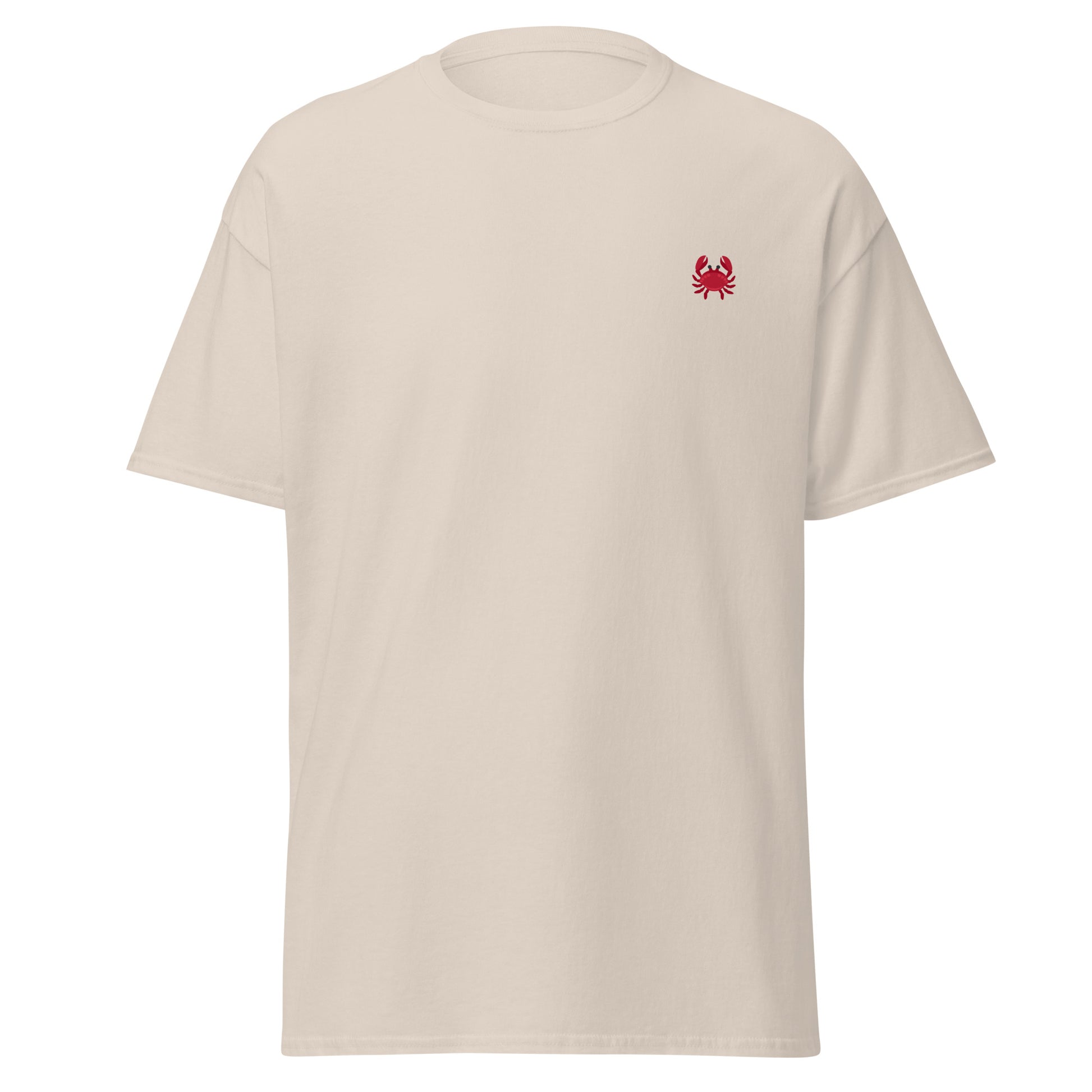 Unisex cotton tee with crab design, perfect for minimalist streetwear and eco-conscious fashion enthusiasts.