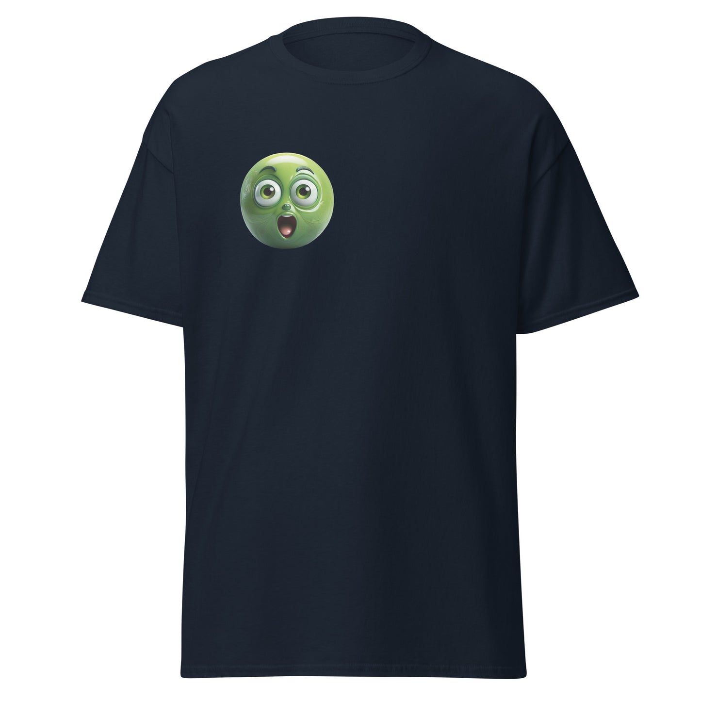 Surprised Reaction Emoji Unisex classic tee - LUDE fashion, streetwear, unique designs, custom apparel, gift ideas, trendy, eco-friendly, statement pieces, graphic tees, sustainable fashion, minimalist, pop culture, creative prints, bold designs, limited edition, casual wear, artistic, lifestyle