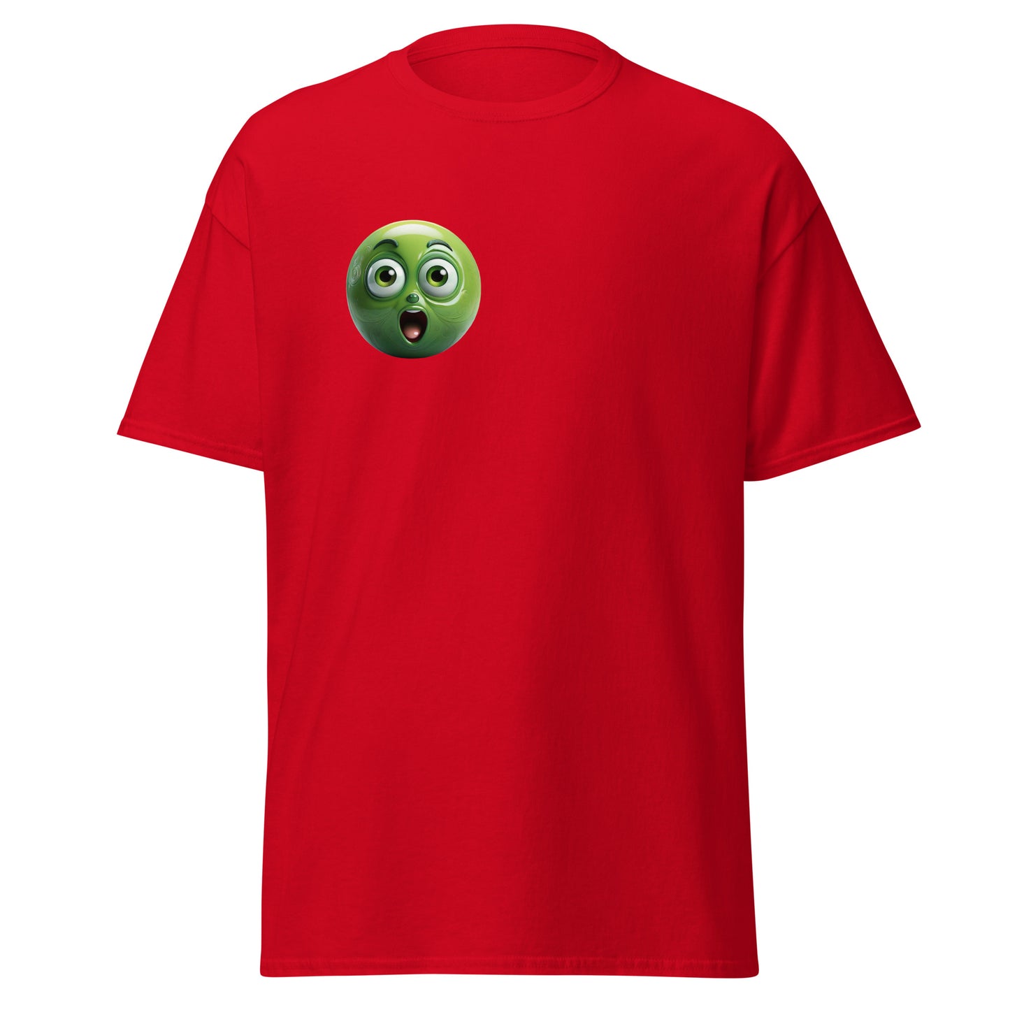 Surprised Reaction Emoji Unisex classic tee - LUDE fashion, streetwear, unique designs, custom apparel, gift ideas, trendy, eco-friendly, statement pieces, graphic tees, sustainable fashion, minimalist, pop culture, creative prints, bold designs, limited edition, casual wear, artistic, lifestyle