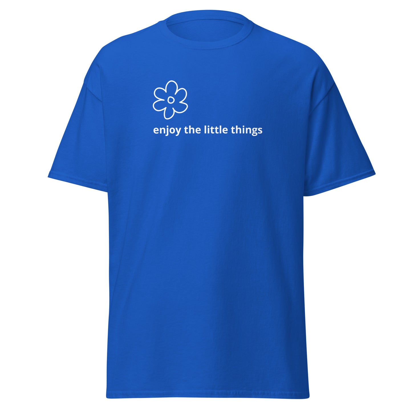 Enjoy the little things Unisex classic tee - LUDE fashion, streetwear, unique designs, custom apparel, gift ideas, trendy, eco-friendly, statement pieces, graphic tees, sustainable fashion, minimalist, pop culture, creative prints, bold designs, limited edition, casual wear, artistic, lifestyle