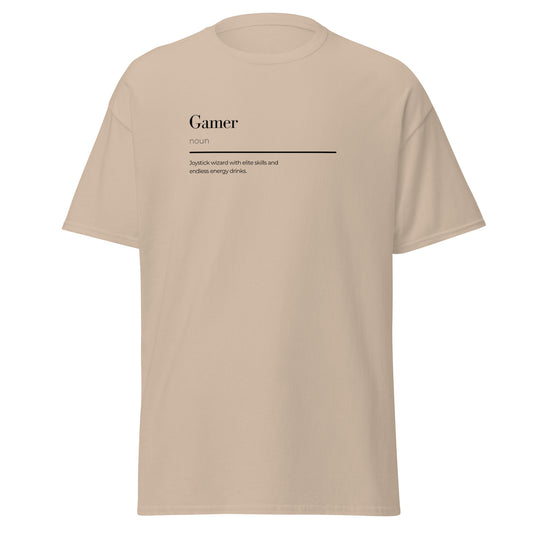 Unisex Gamer Wordplay Tee - 100% Cotton, Classic Fit, Creative Print, Eco-Friendly Streetwear Fashion Statement