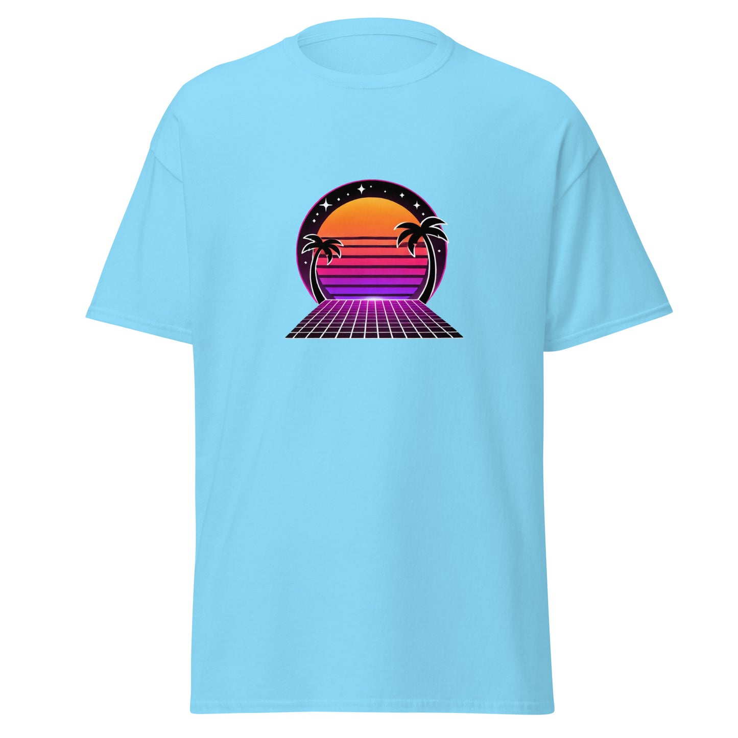 Neon Sunset Palm Tee