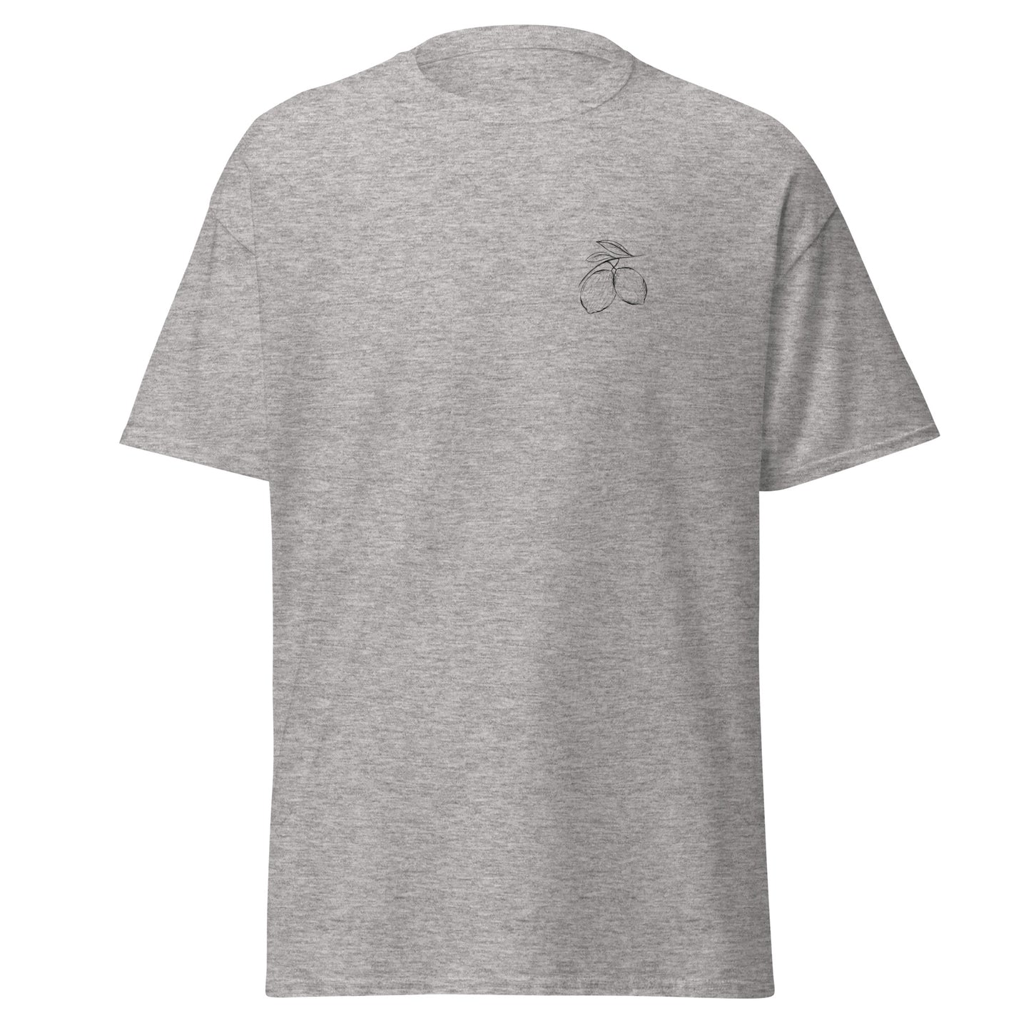 Sport Grey unisex classic tee with minimalist design, 100% cotton blend, perfect for trendy streetwear and sustainable fashion enthusiasts.