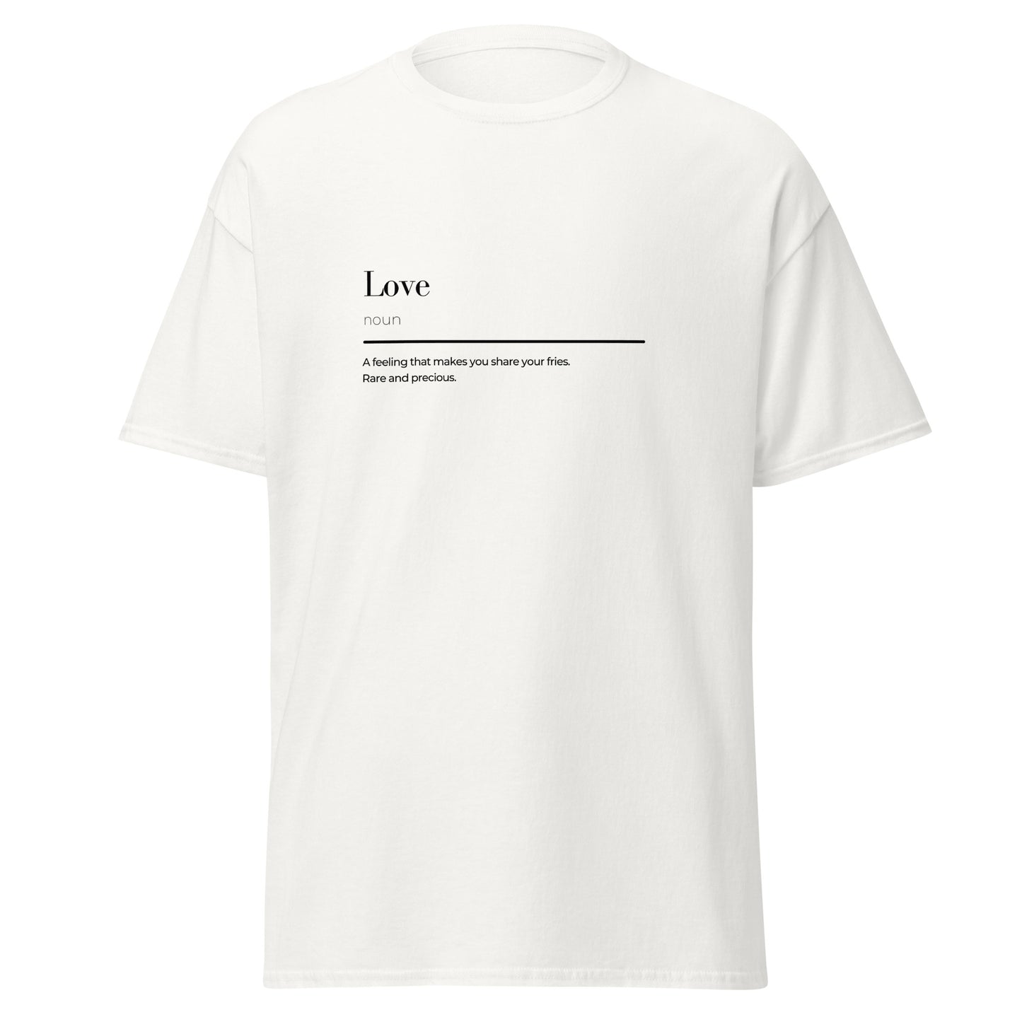 Love Wortspiel Unisex klassisches T-Shirt