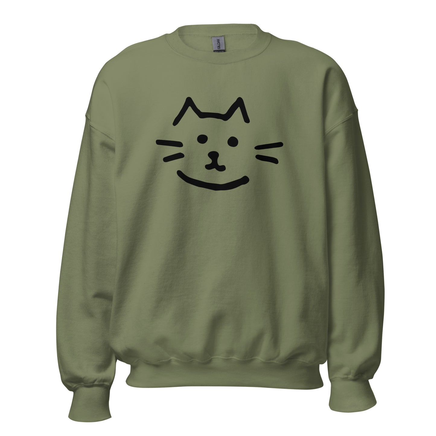 Pawsitively purrrfect Unisex Sweatshirt - LUDE fashion, streetwear, unique designs, custom apparel, gift ideas, trendy, eco-friendly, statement pieces, graphic tees, sustainable fashion, minimalist, pop culture, creative prints, bold designs, limited edition, casual wear, artistic, lifestyle