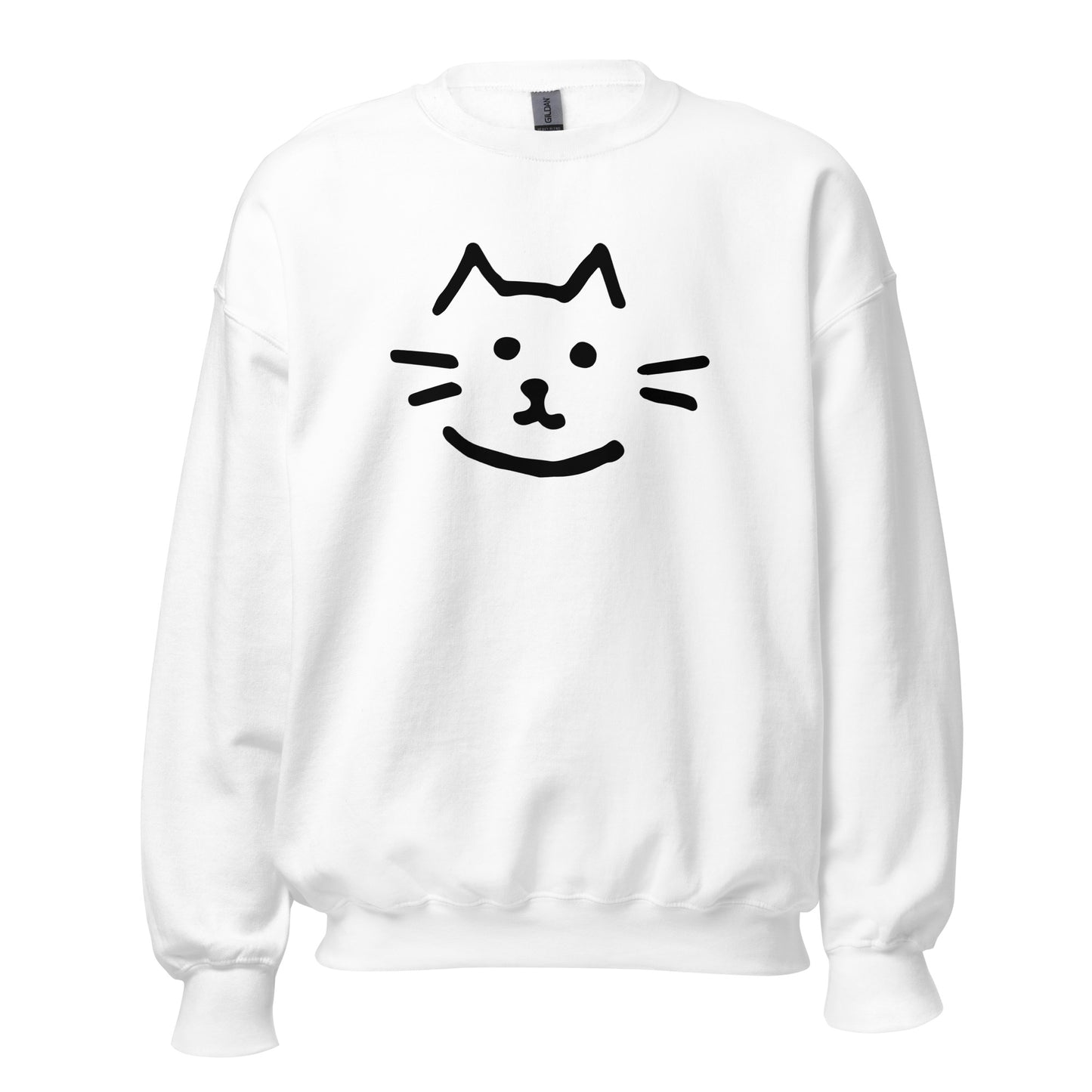 Pawsitively purrrfect Unisex Sweatshirt - LUDE fashion, streetwear, unique designs, custom apparel, gift ideas, trendy, eco-friendly, statement pieces, graphic tees, sustainable fashion, minimalist, pop culture, creative prints, bold designs, limited edition, casual wear, artistic, lifestyle