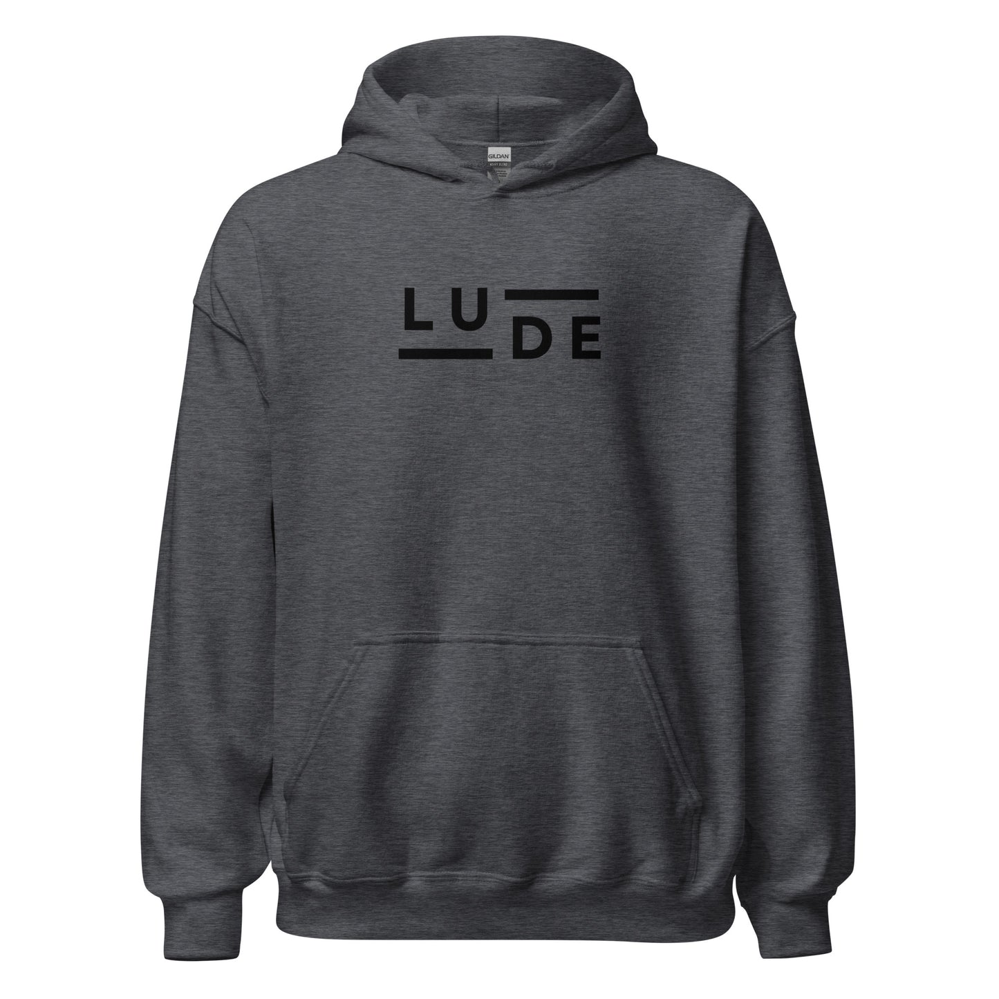 LUDE Brand Hoodie - LUDE fashion, streetwear, unique designs, custom apparel, gift ideas, trendy, eco-friendly, statement pieces, graphic tees, sustainable fashion, minimalist, pop culture, creative prints, bold designs, limited edition, casual wear, artistic, lifestyle