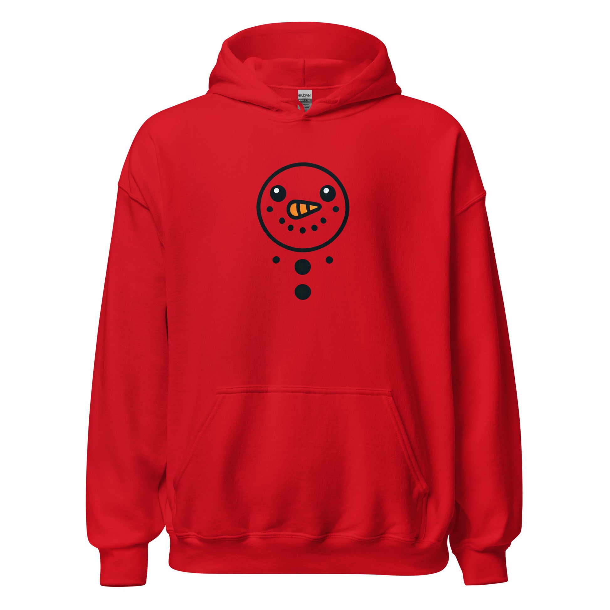 Frosty Smiles Unisex Hoodie - LUDE fashion, streetwear, unique designs, custom apparel, gift ideas, trendy, eco-friendly, statement pieces, graphic tees, sustainable fashion, minimalist, pop culture, creative prints, bold designs, limited edition, casual wear, artistic, lifestyle