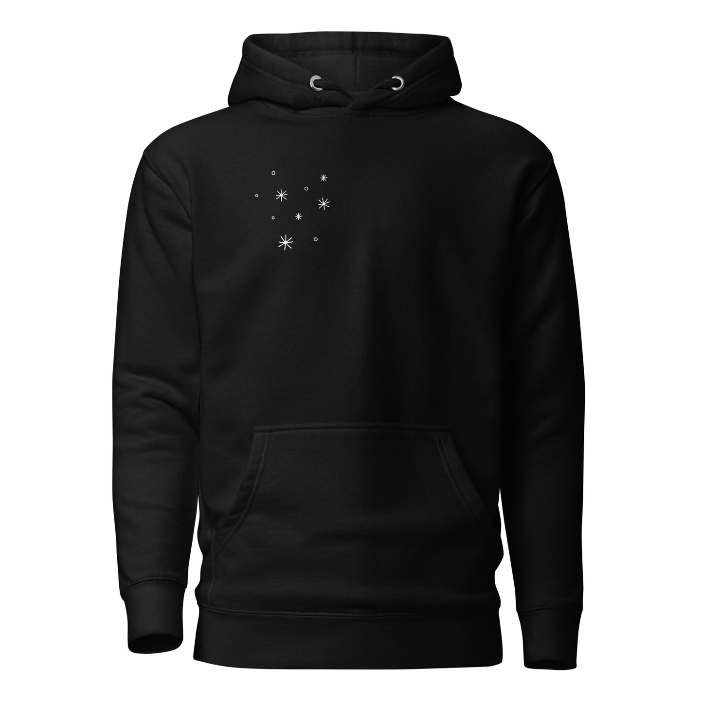 Snowflakes Unisex Hoodie - LUDE fashion, streetwear, unique designs, custom apparel, gift ideas, trendy, eco-friendly, statement pieces, graphic tees, sustainable fashion, minimalist, pop culture, creative prints, bold designs, limited edition, casual wear, artistic, lifestyle