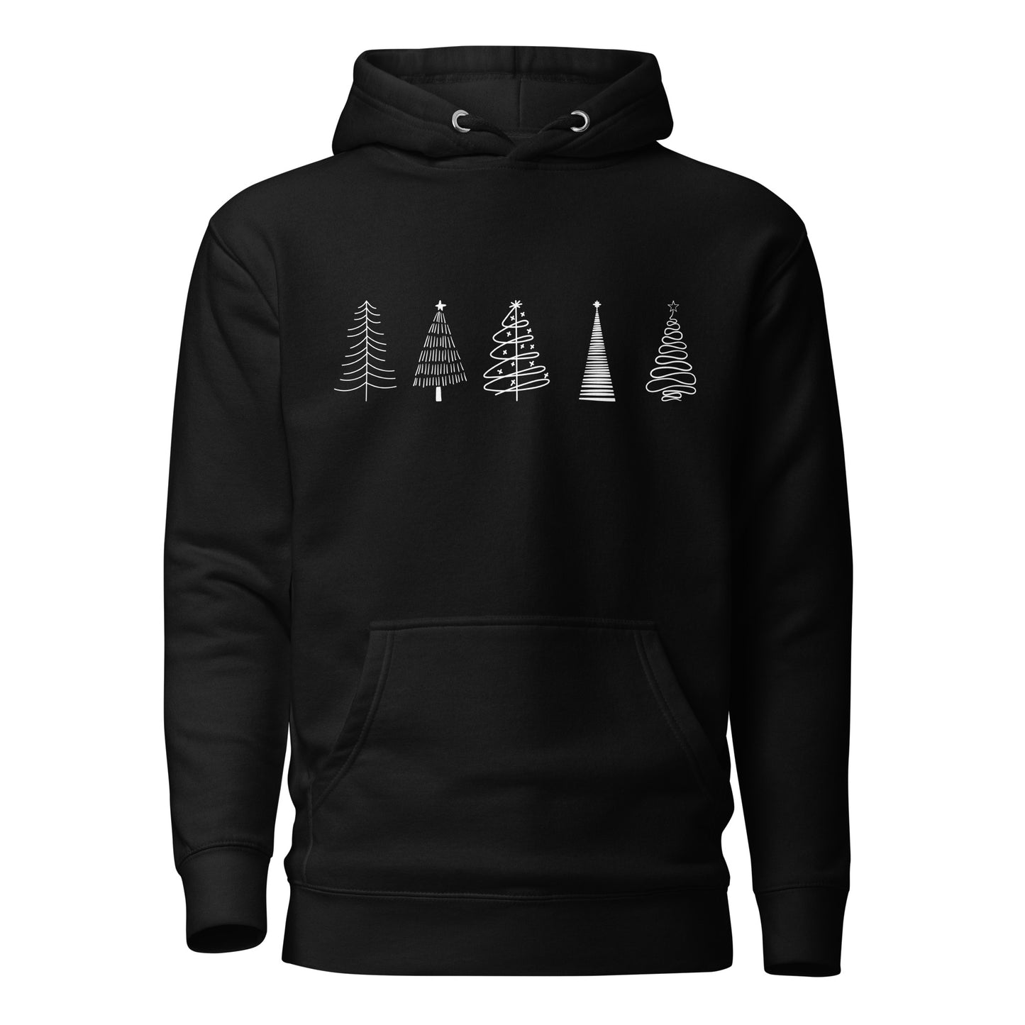 Christmas trees bundle Unisex Hoodie - LUDE fashion, streetwear, unique designs, custom apparel, gift ideas, trendy, eco-friendly, statement pieces, graphic tees, sustainable fashion, minimalist, pop culture, creative prints, bold designs, limited edition, casual wear, artistic, lifestyle