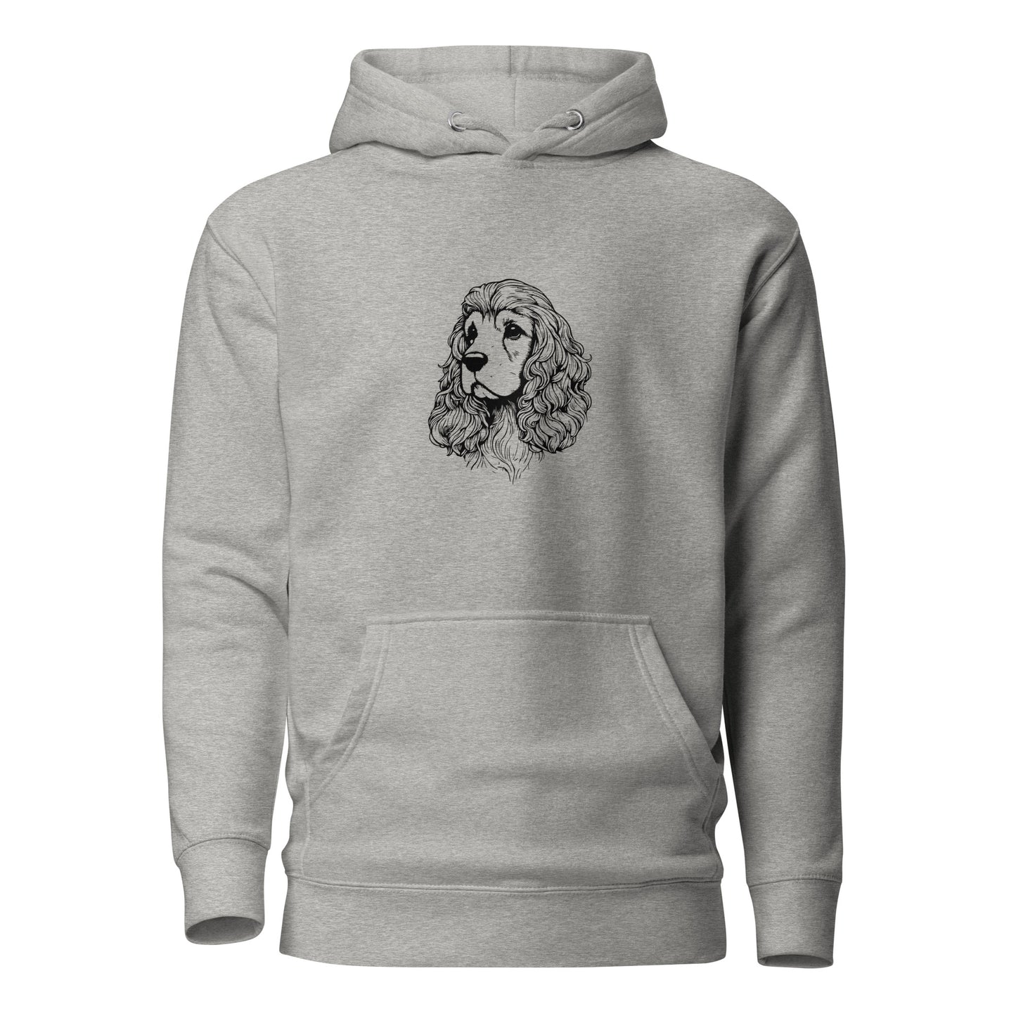 Spaniel Unisex Hoodie - LUDE fashion, streetwear, unique designs, custom apparel, gift ideas, trendy, eco-friendly, statement pieces, graphic tees, sustainable fashion, minimalist, pop culture, creative prints, bold designs, limited edition, casual wear, artistic, lifestyle