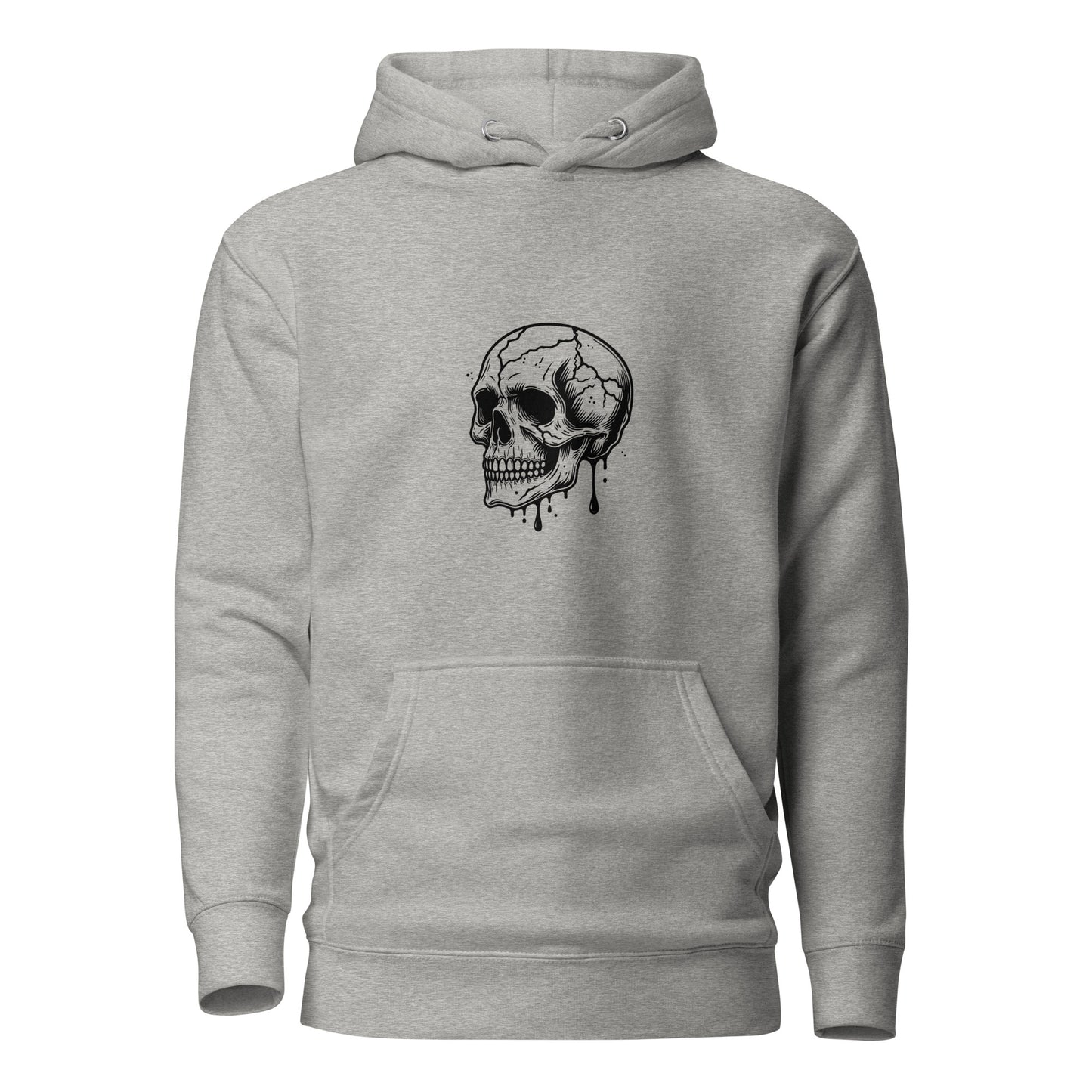 Blood drip skull Unisex Hoodie - LUDE fashion, streetwear, unique designs, custom apparel, gift ideas, trendy, eco-friendly, statement pieces, graphic tees, sustainable fashion, minimalist, pop culture, creative prints, bold designs, limited edition, casual wear, artistic, lifestyle