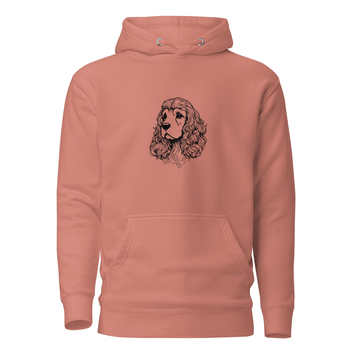 Spaniel Unisex Hoodie - LUDE fashion, streetwear, unique designs, custom apparel, gift ideas, trendy, eco-friendly, statement pieces, graphic tees, sustainable fashion, minimalist, pop culture, creative prints, bold designs, limited edition, casual wear, artistic, lifestyle