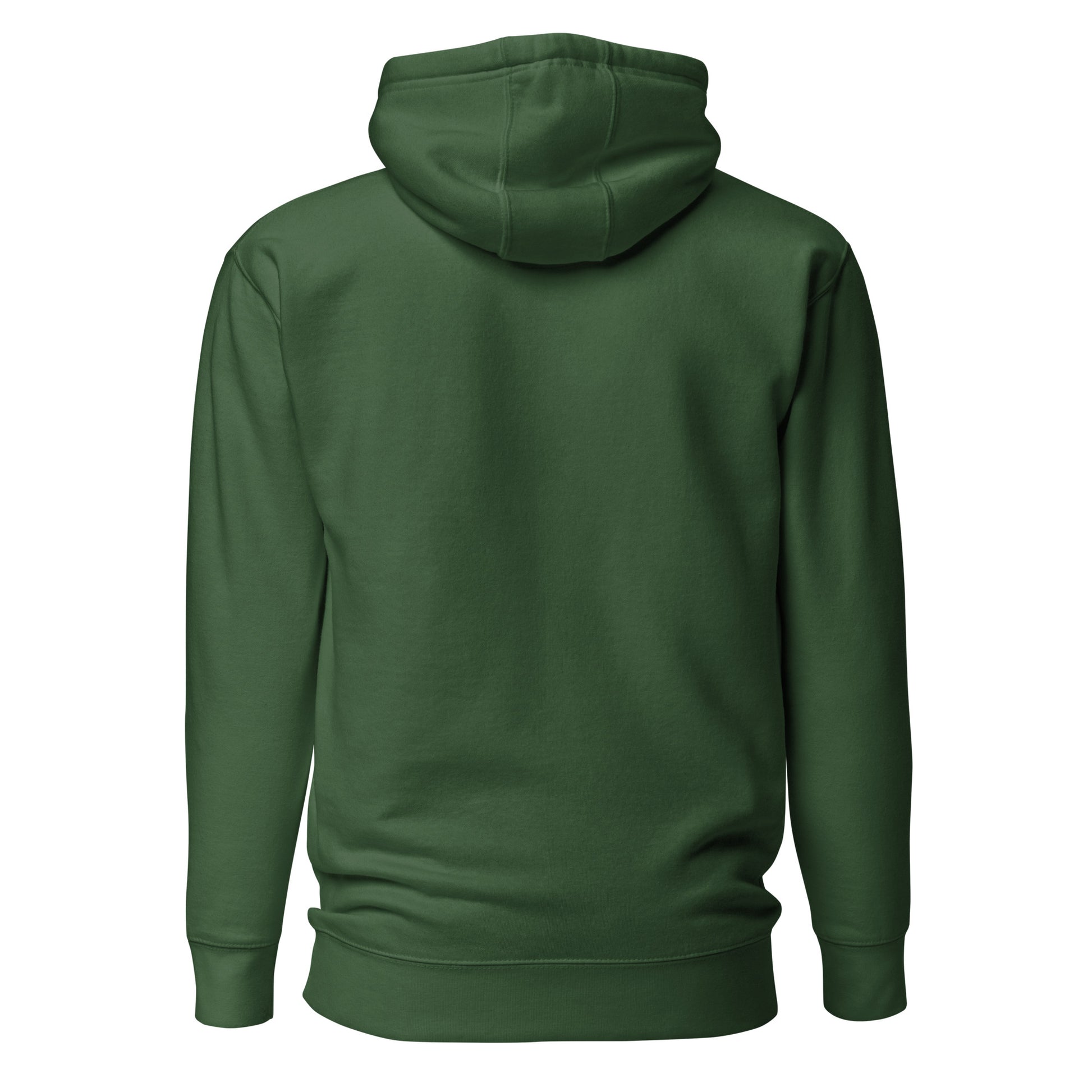 Green Meow Face Unisex Hoodie, eco-friendly fashion, minimalist design, perfect streetwear for chilly evenings, stylish and sustainable apparel.