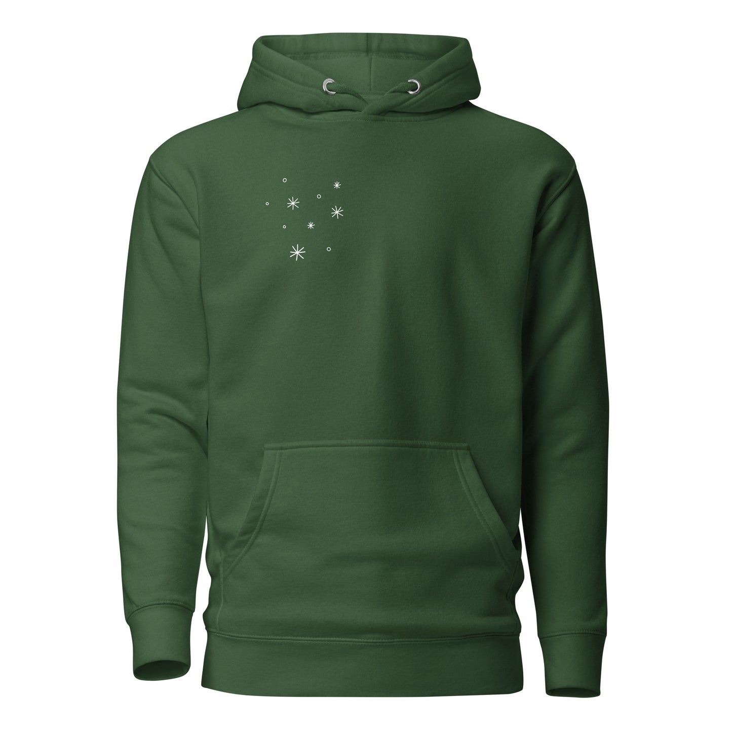 Snowflakes Unisex Hoodie - LUDE fashion, streetwear, unique designs, custom apparel, gift ideas, trendy, eco-friendly, statement pieces, graphic tees, sustainable fashion, minimalist, pop culture, creative prints, bold designs, limited edition, casual wear, artistic, lifestyle