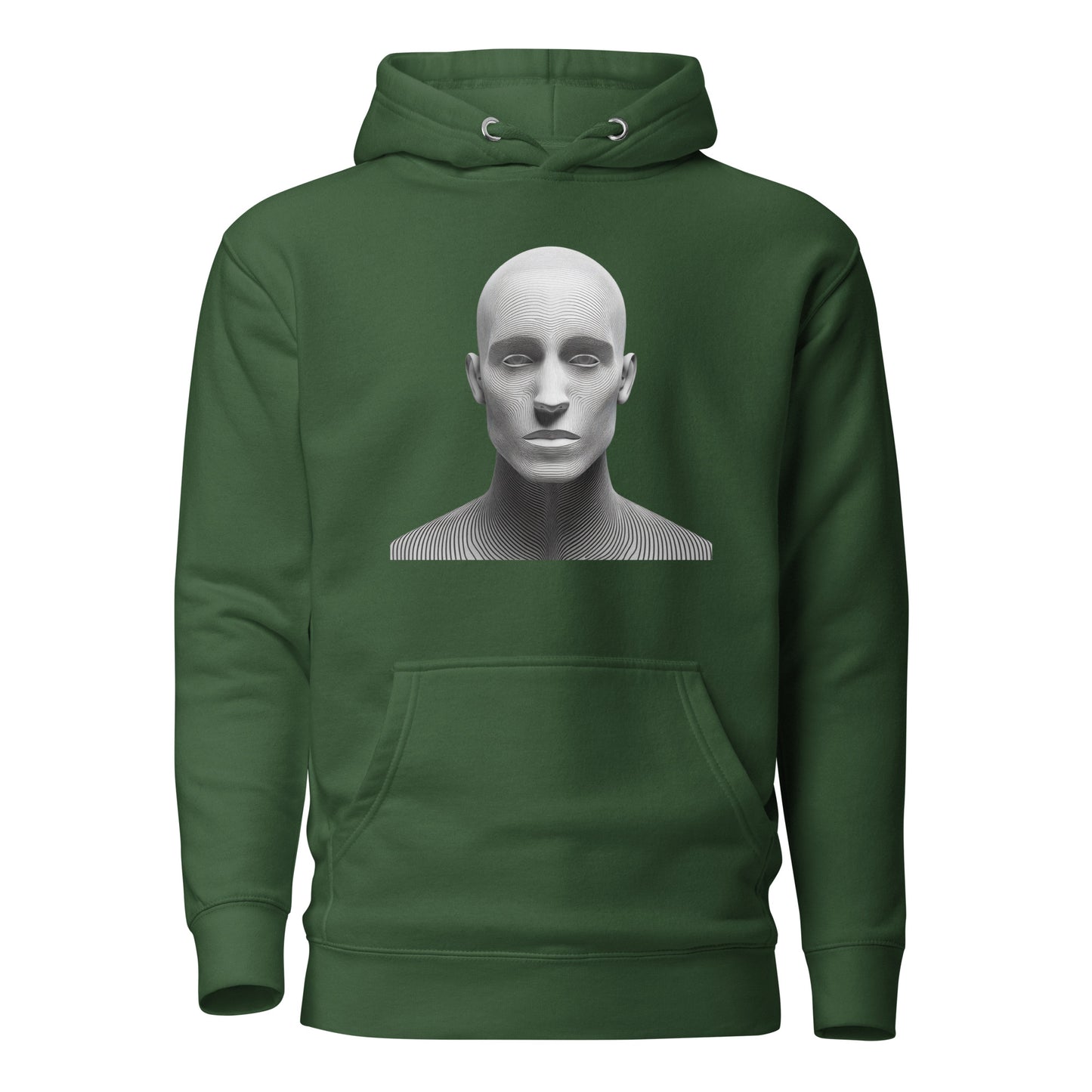 Digital mind unisex hoodie with artistic graphic print, eco-friendly streetwear, statement piece for trendy fashion enthusiasts.