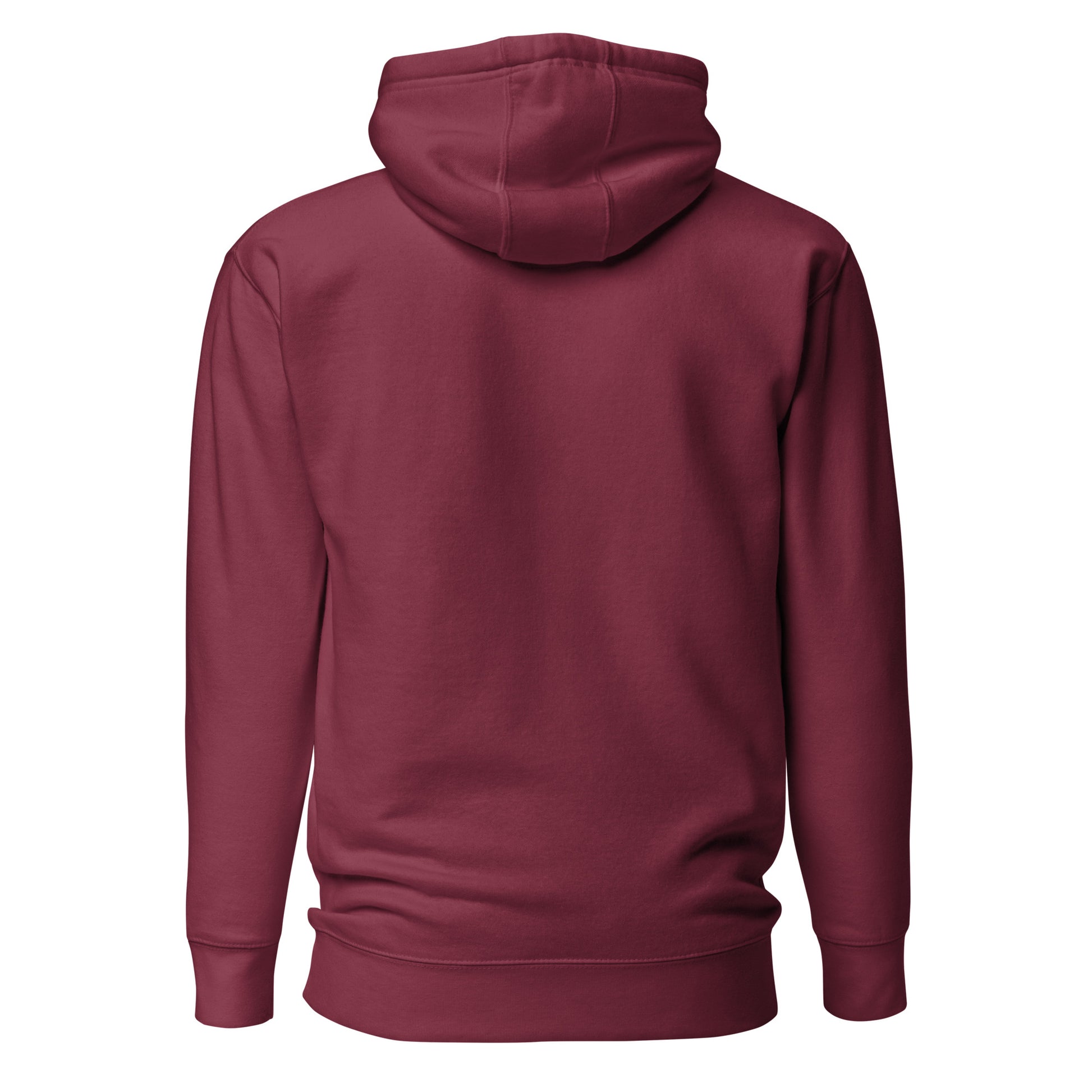 Burgundy Meow Face Unisex Hoodie - Sustainable Fashion, Casual Streetwear, Eco-Friendly Custom Apparel, Minimalist Design