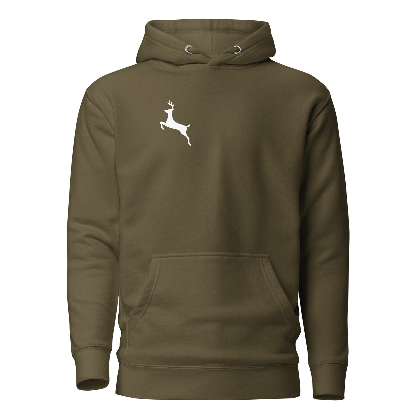 Deer Unisex Hoodie - LUDE fashion, streetwear, unique designs, custom apparel, gift ideas, trendy, eco-friendly, statement pieces, graphic tees, sustainable fashion, minimalist, pop culture, creative prints, bold designs, limited edition, casual wear, artistic, lifestyle