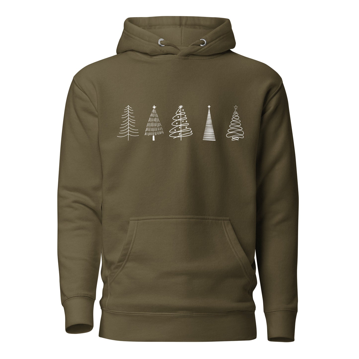 Christmas trees bundle Unisex Hoodie