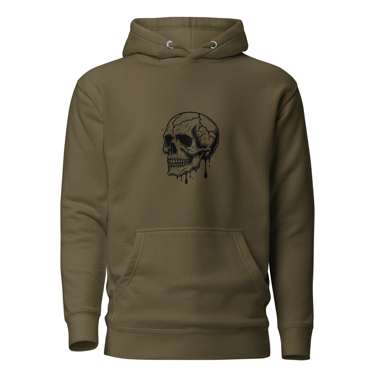 Blood drip skull Unisex Hoodie - LUDE fashion, streetwear, unique designs, custom apparel, gift ideas, trendy, eco-friendly, statement pieces, graphic tees, sustainable fashion, minimalist, pop culture, creative prints, bold designs, limited edition, casual wear, artistic, lifestyle