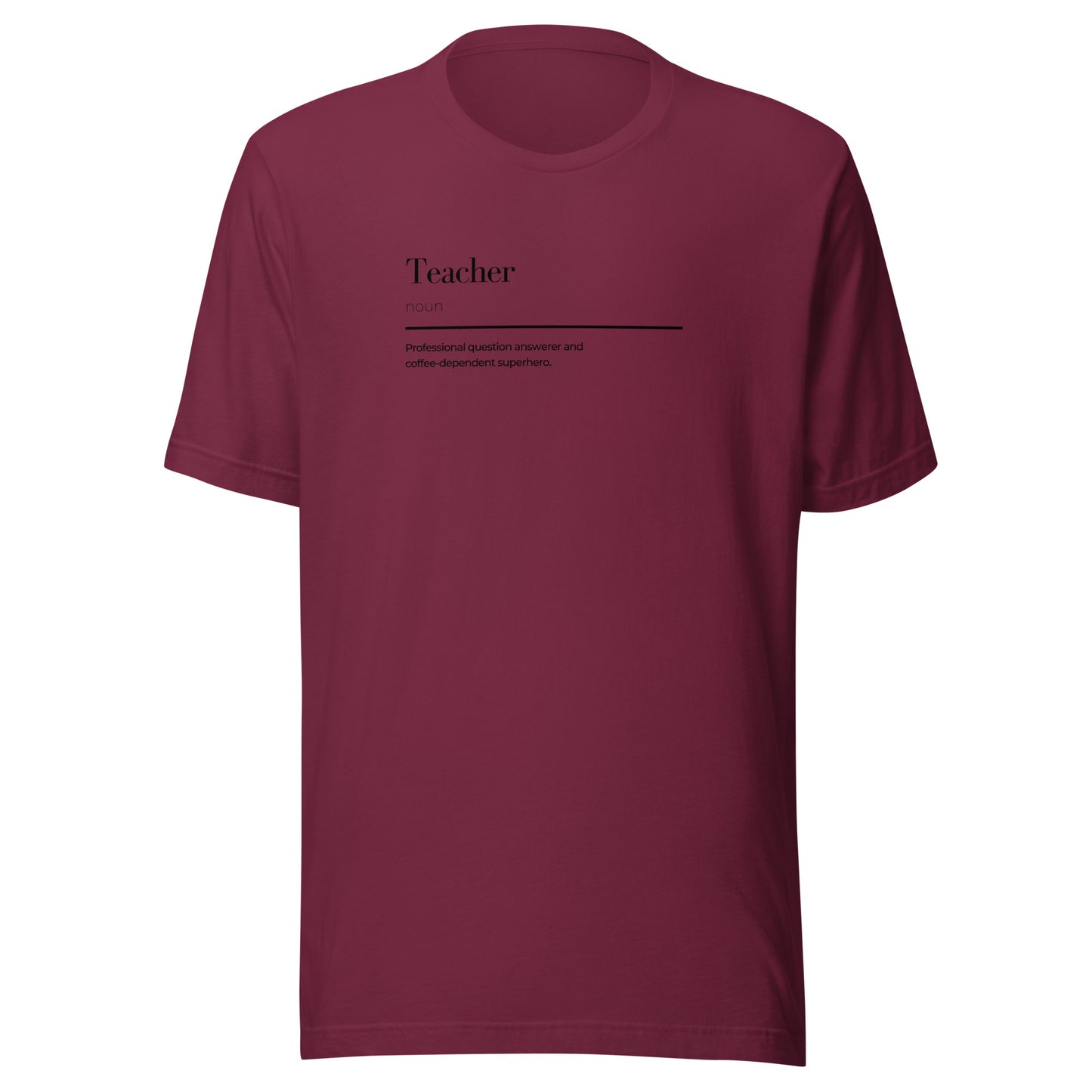 Teacher wordplay Unisex t-shirt - LUDE fashion, streetwear, unique designs, custom apparel, gift ideas, trendy, eco-friendly, statement pieces, graphic tees, sustainable fashion, minimalist, pop culture, creative prints, bold designs, limited edition, casual wear, artistic, lifestyle